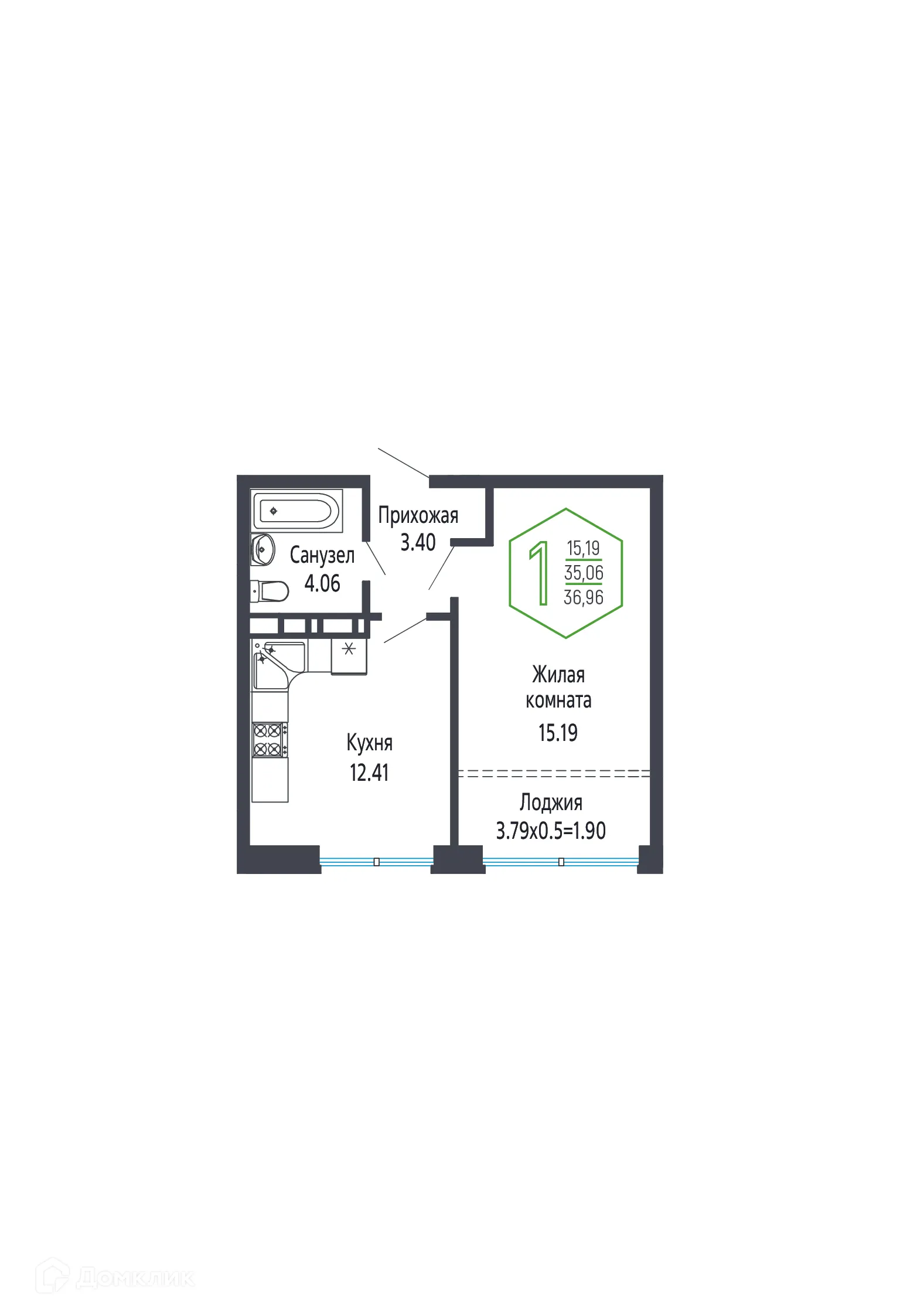 Фото квартиры в ЖК Гарантия на Обрывной