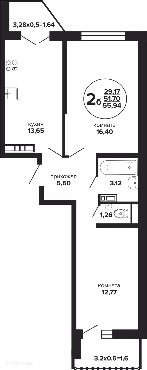 Фото квартиры в ЖК Гулливер