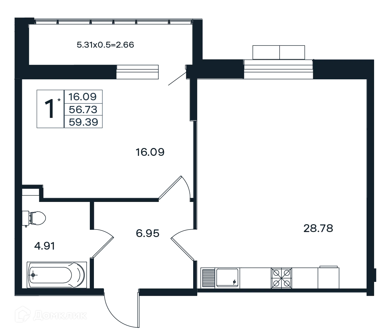 Фото квартиры в ЖК "ЭНДЕМИК"