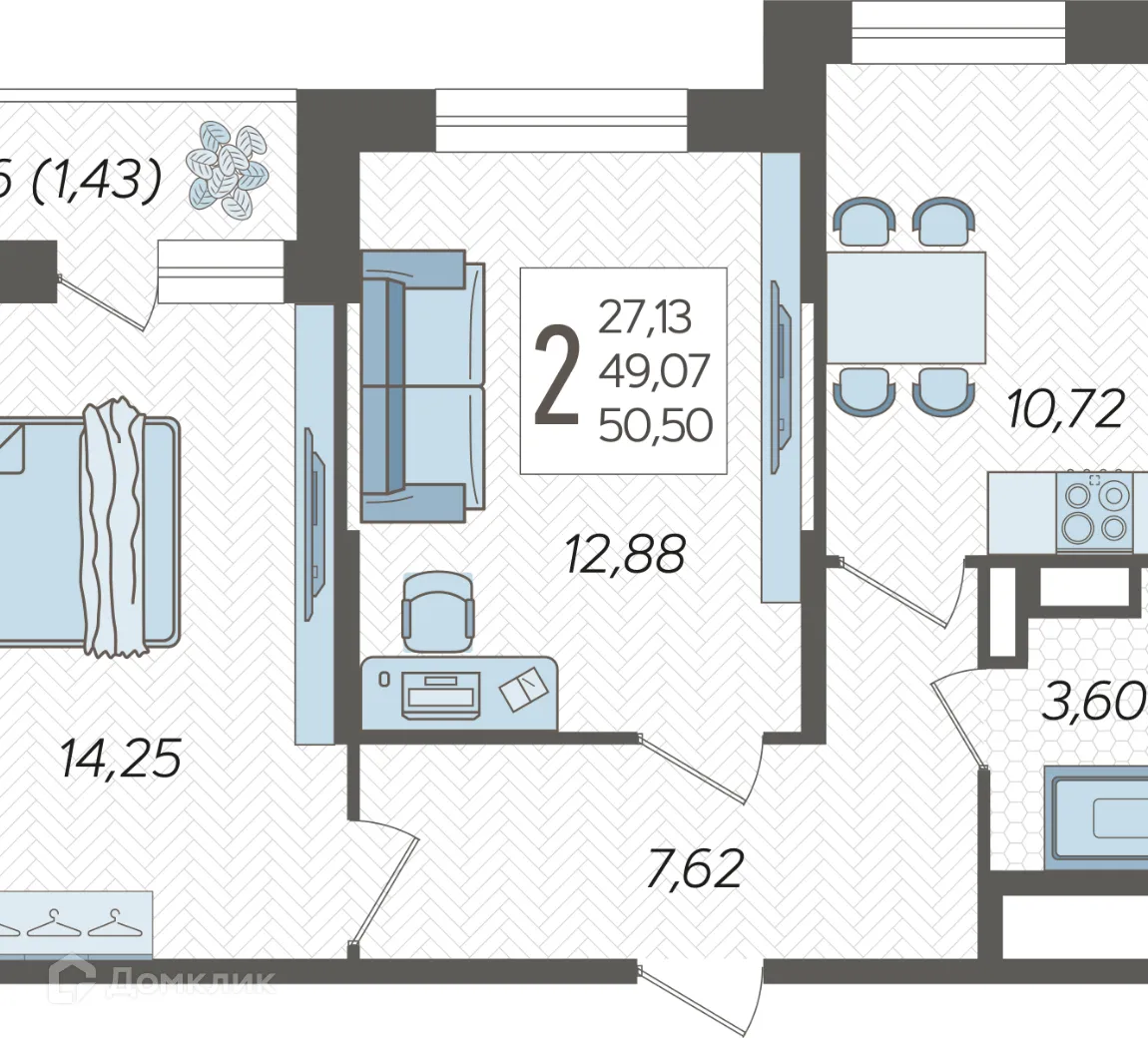 Фото квартиры в ЖК "Смородина"