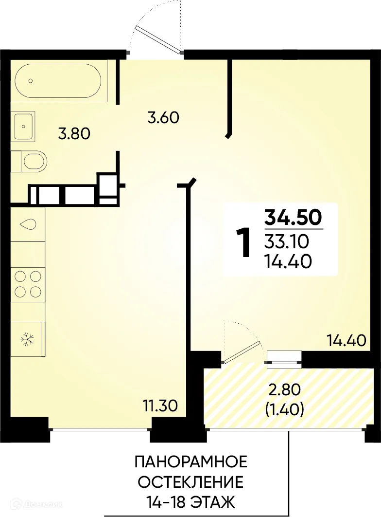 Фото квартиры в ЖК Клубный квартал Архитектор