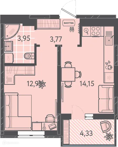 Фото квартиры в ЖК Теплые Края