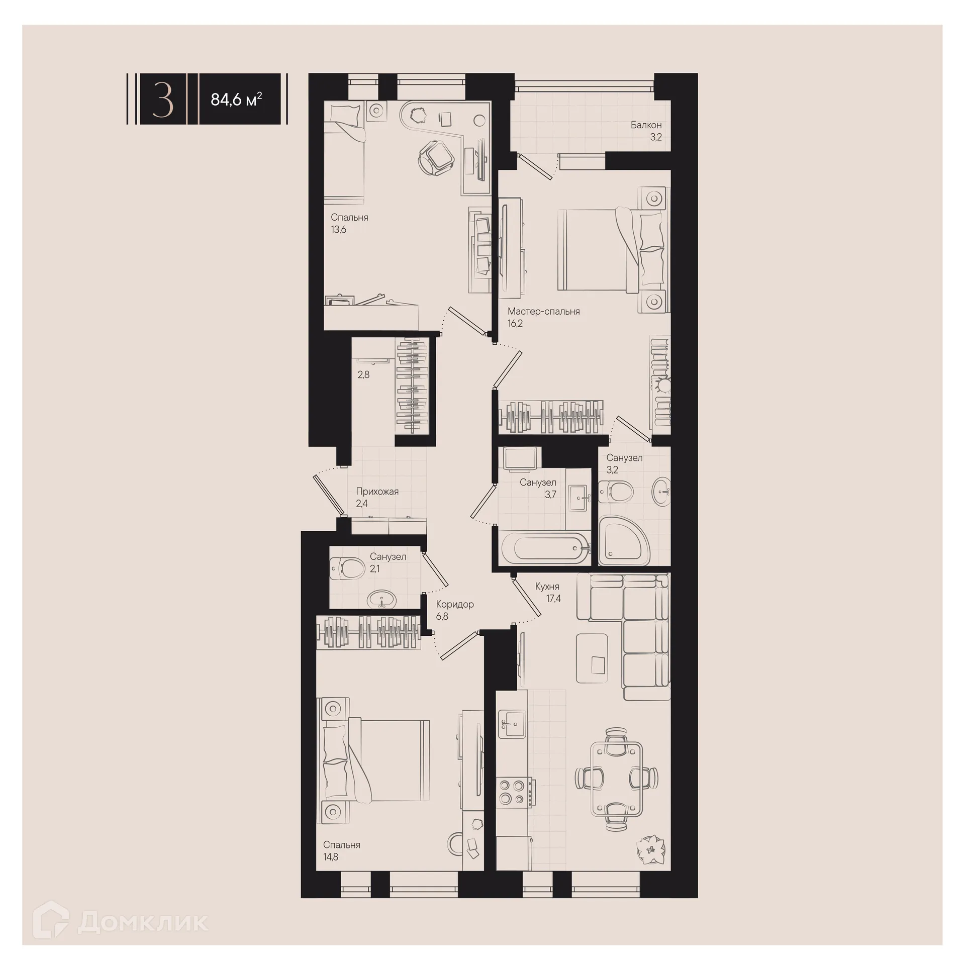 Фото квартиры в ЖК Культурный квартал Эрмитаж