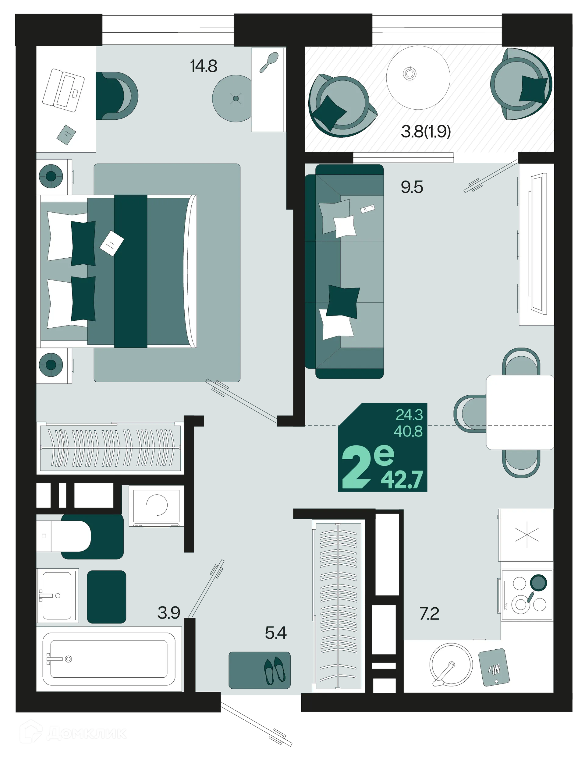 Фото квартиры в ЖК Первое место