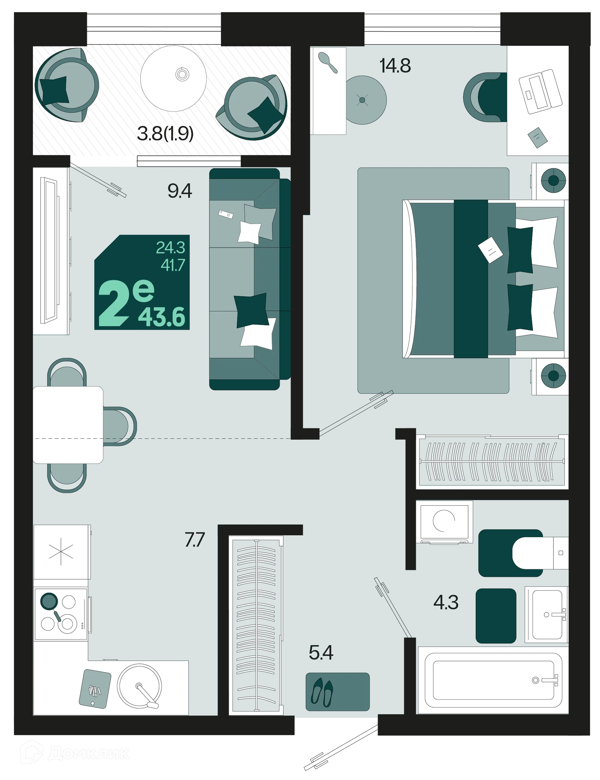 Фото квартиры в ЖК Первое место