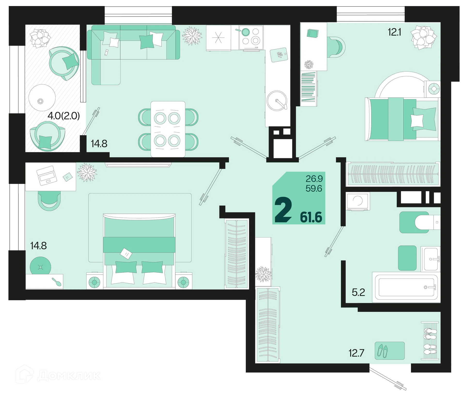 Фото квартиры в ЖК Первое место