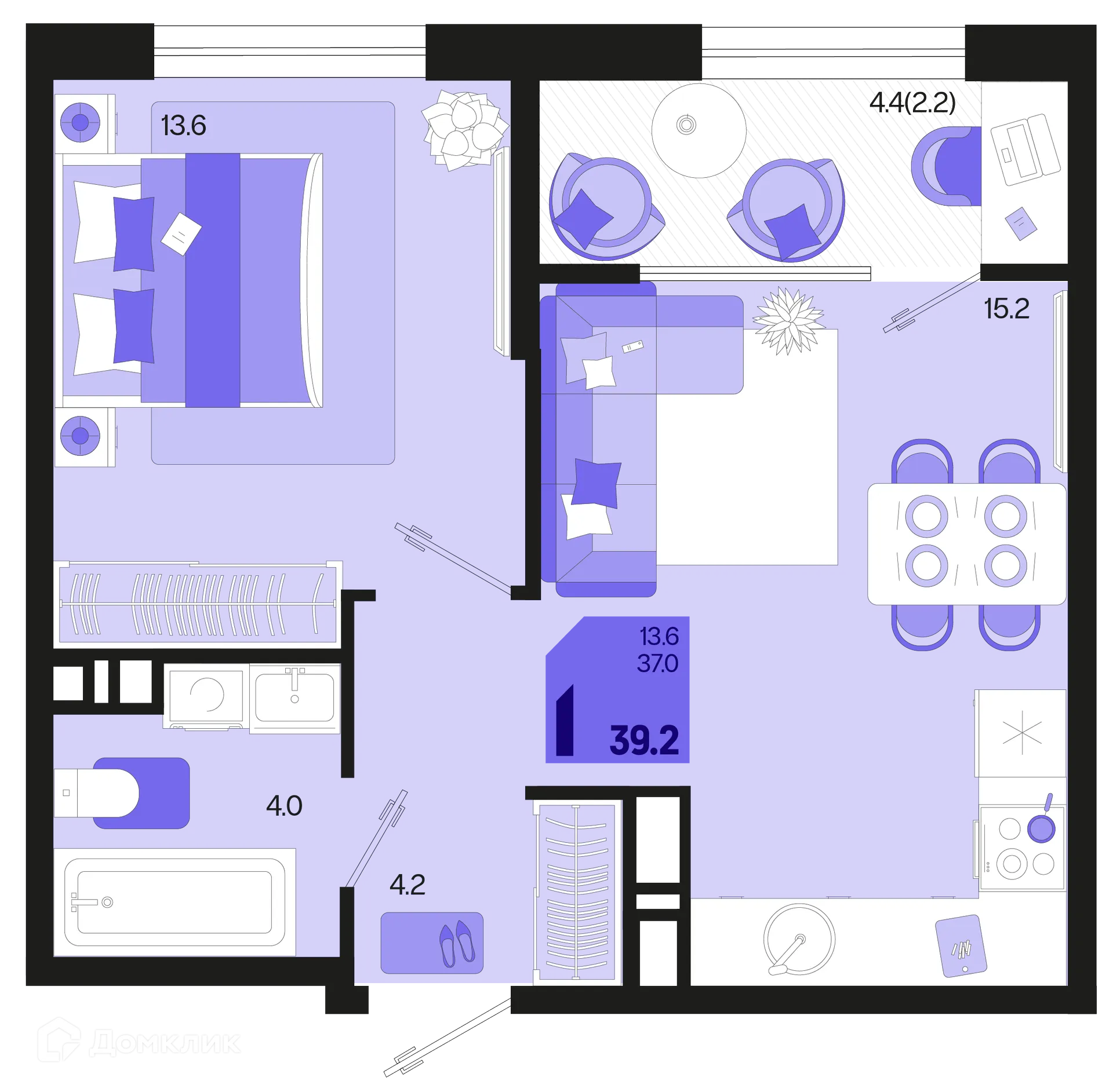 Фото квартиры в ЖК Первое место