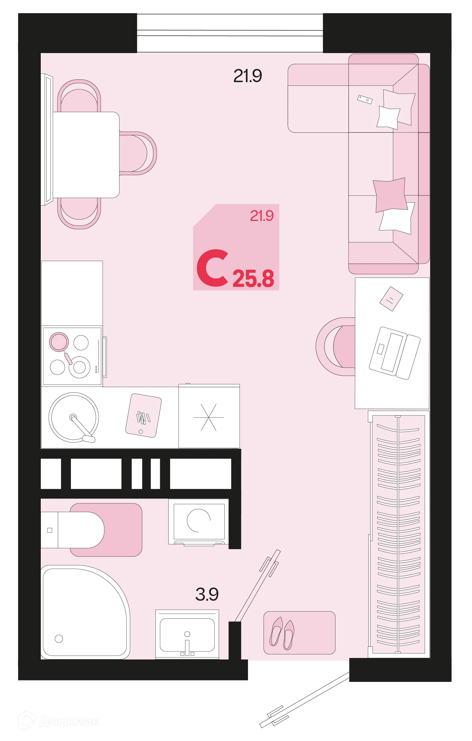 Фото квартиры в ЖК Первое место