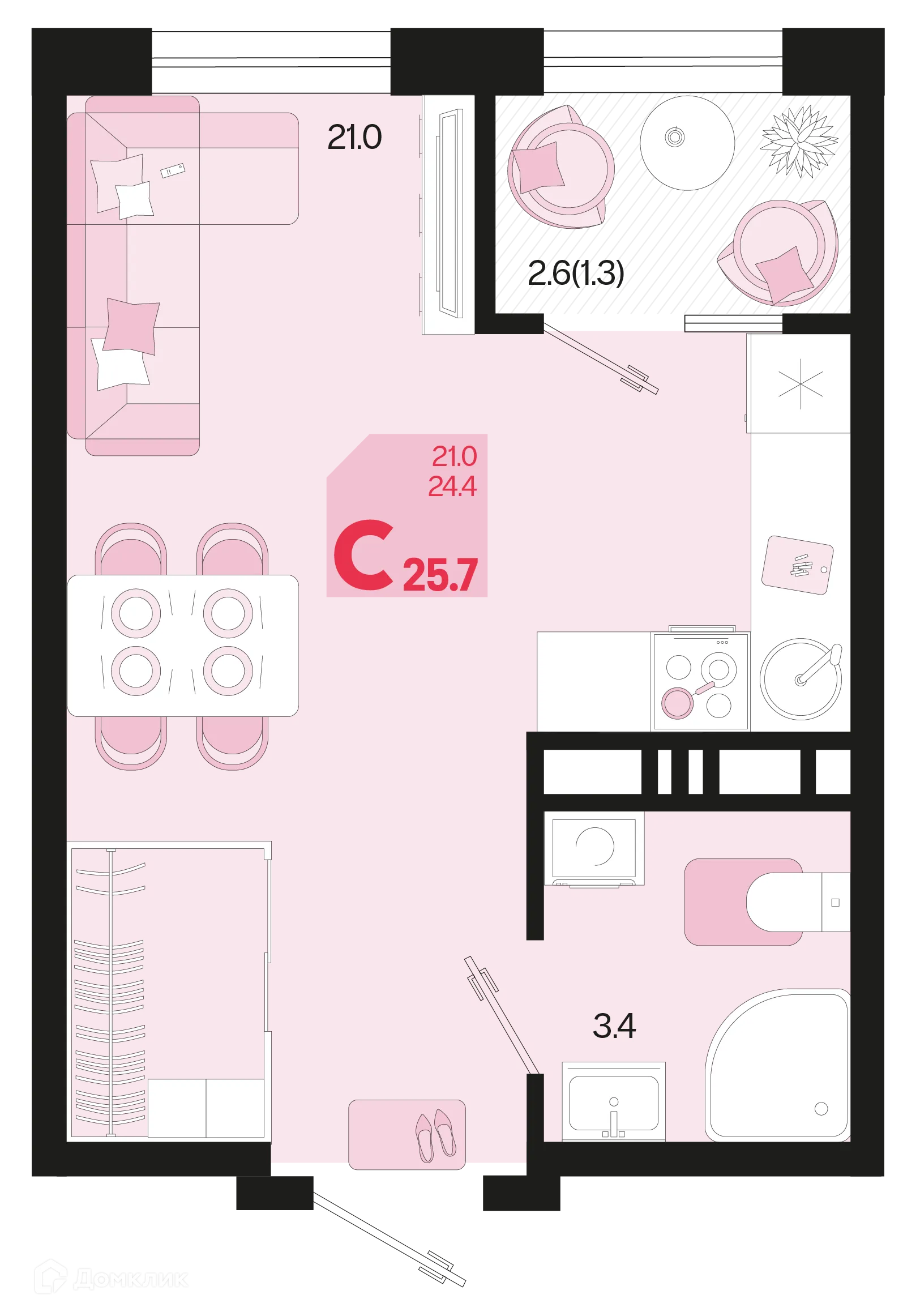 Фото квартиры в ЖК Первое место