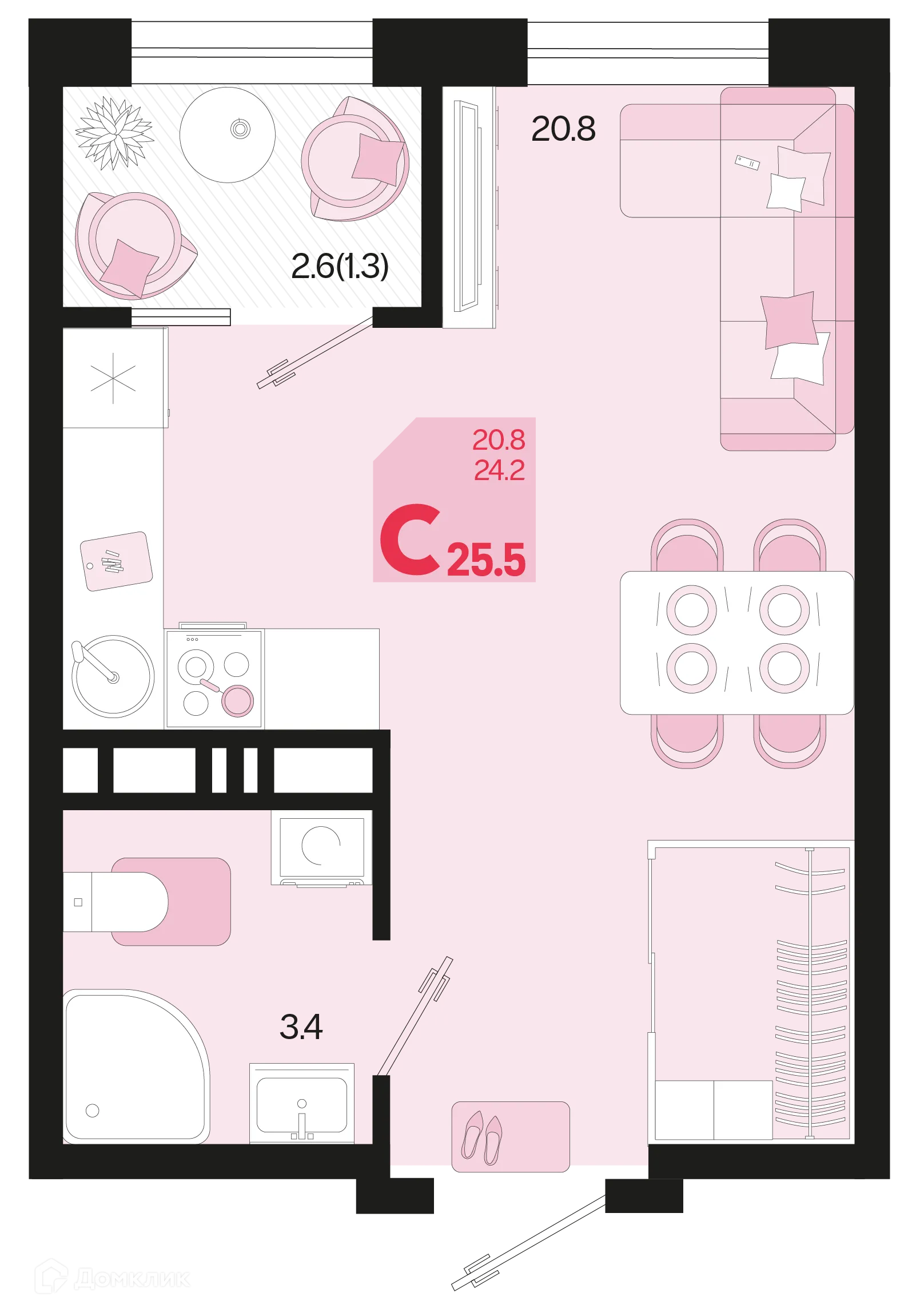 Фото квартиры в ЖК Первое место