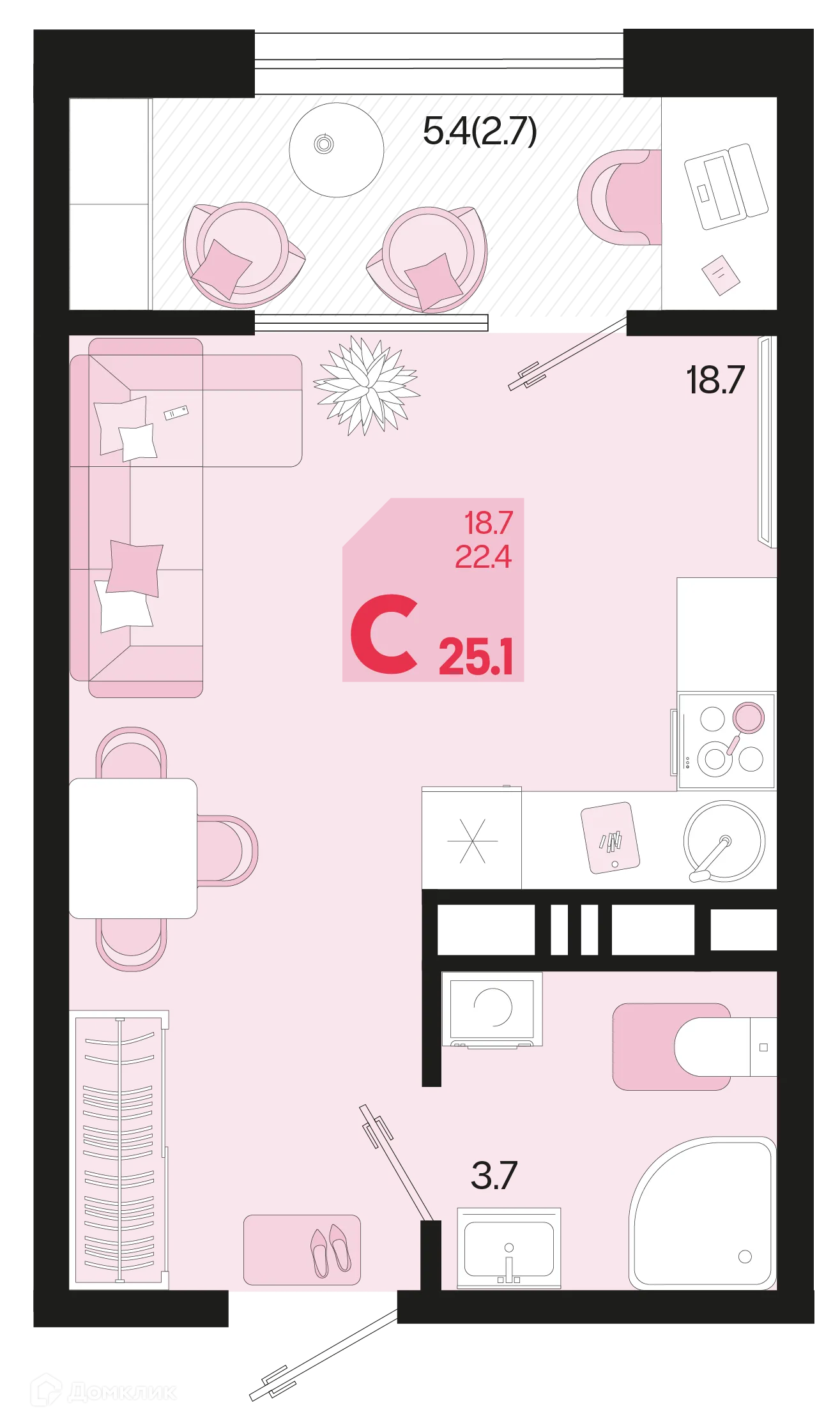 Фото квартиры в ЖК Первое место