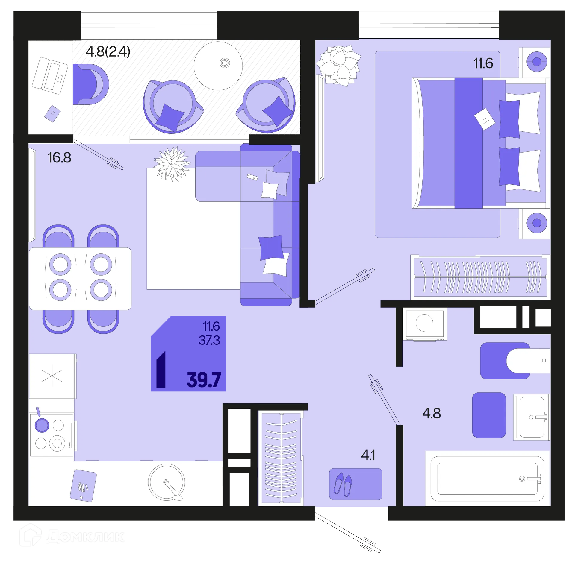 Фото квартиры в ЖК Первое место