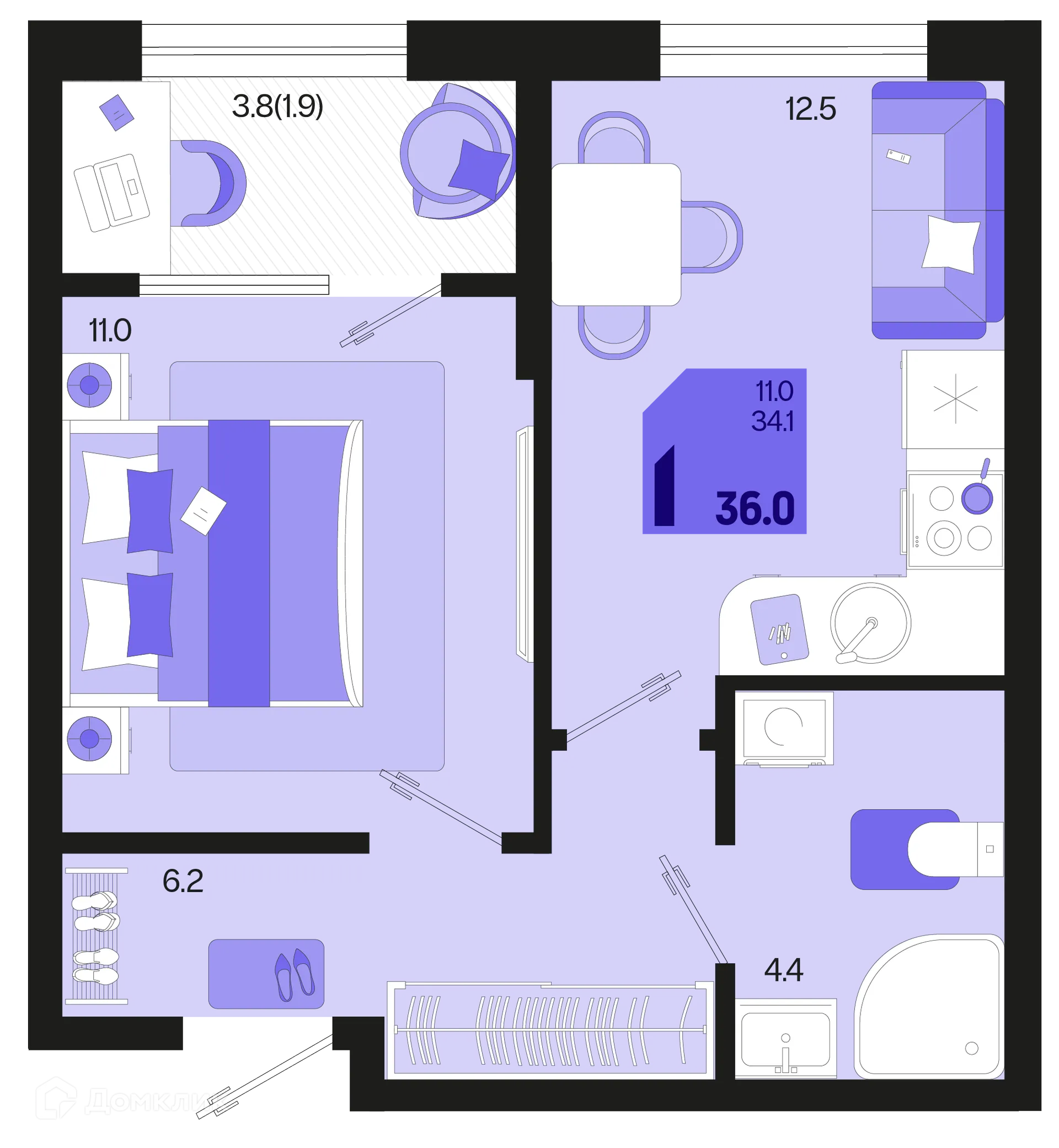 Фото квартиры в ЖК Первое место