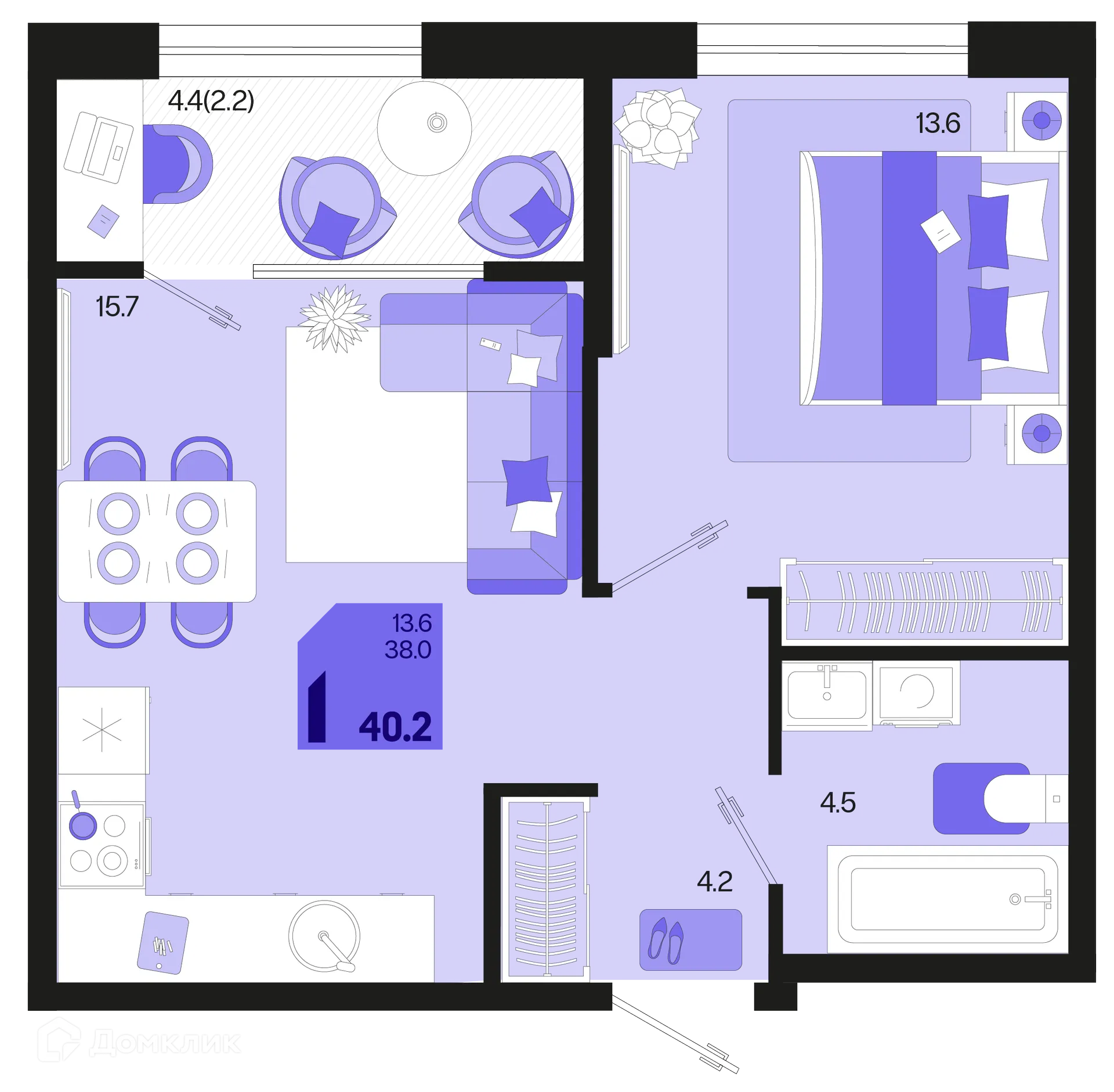 Фото квартиры в ЖК Первое место