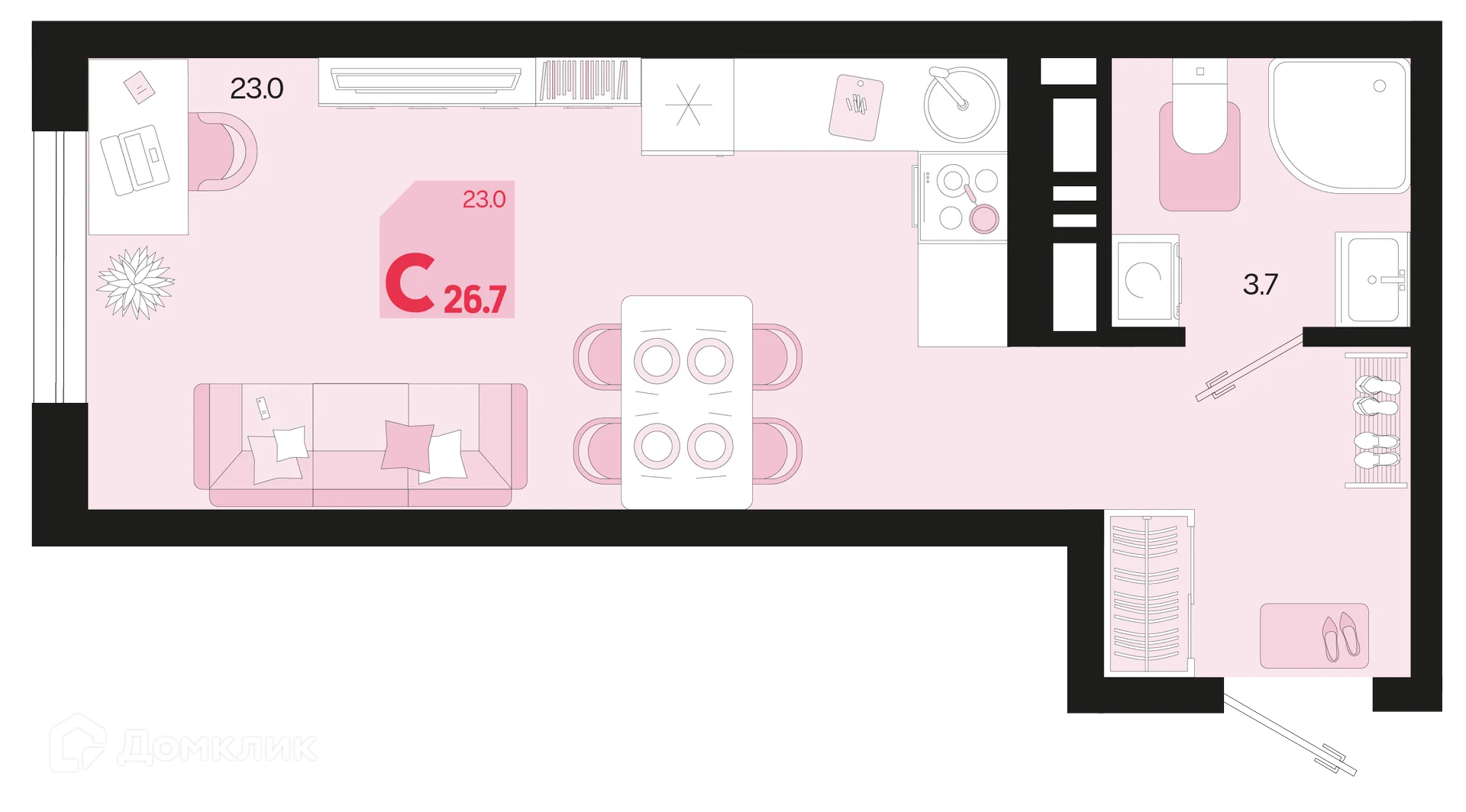 Фото квартиры в ЖК Первое место