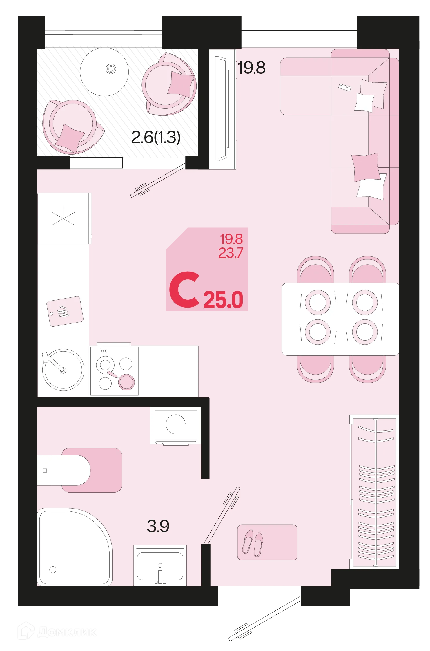 Фото квартиры в ЖК Первое место