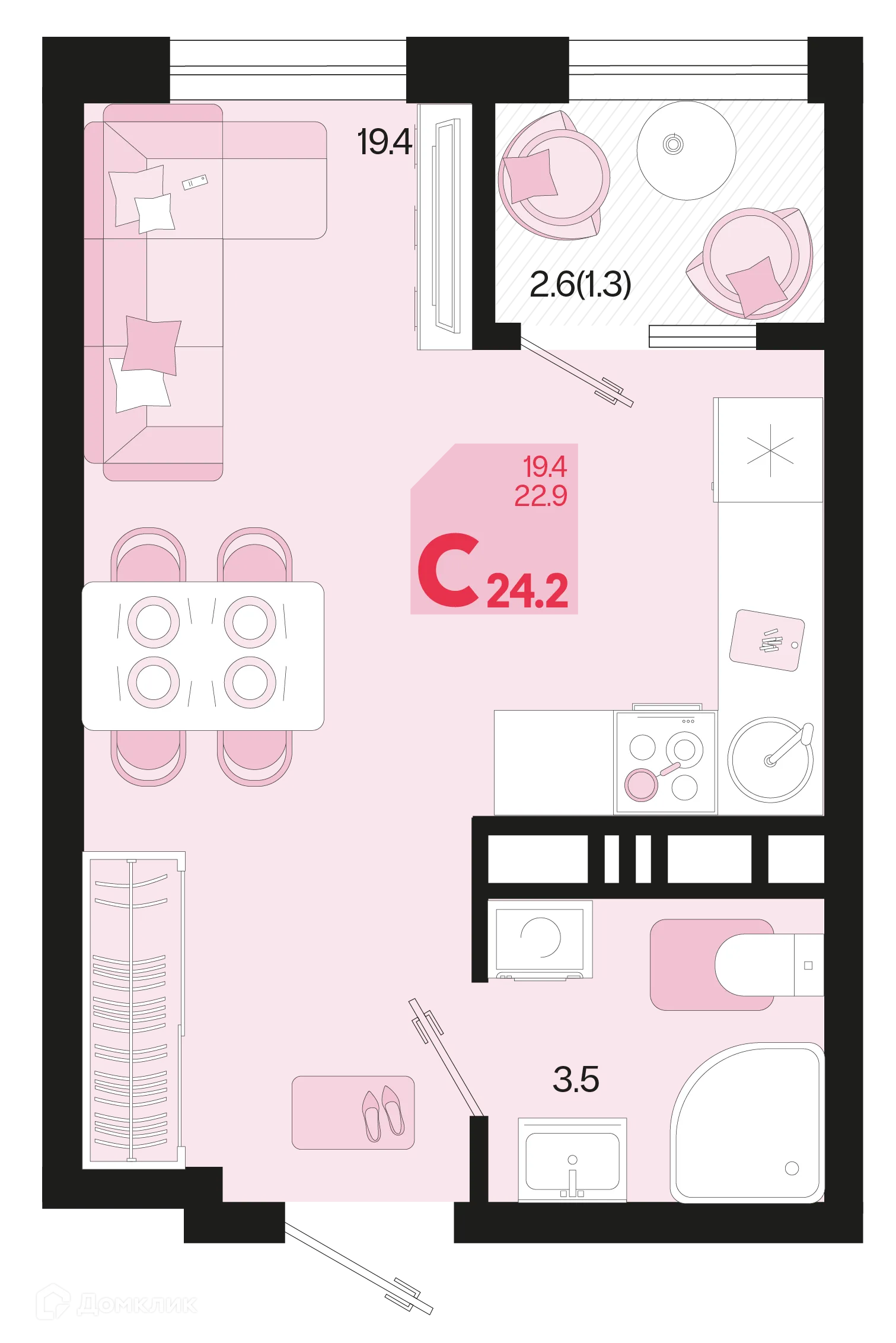 Фото квартиры в ЖК Первое место