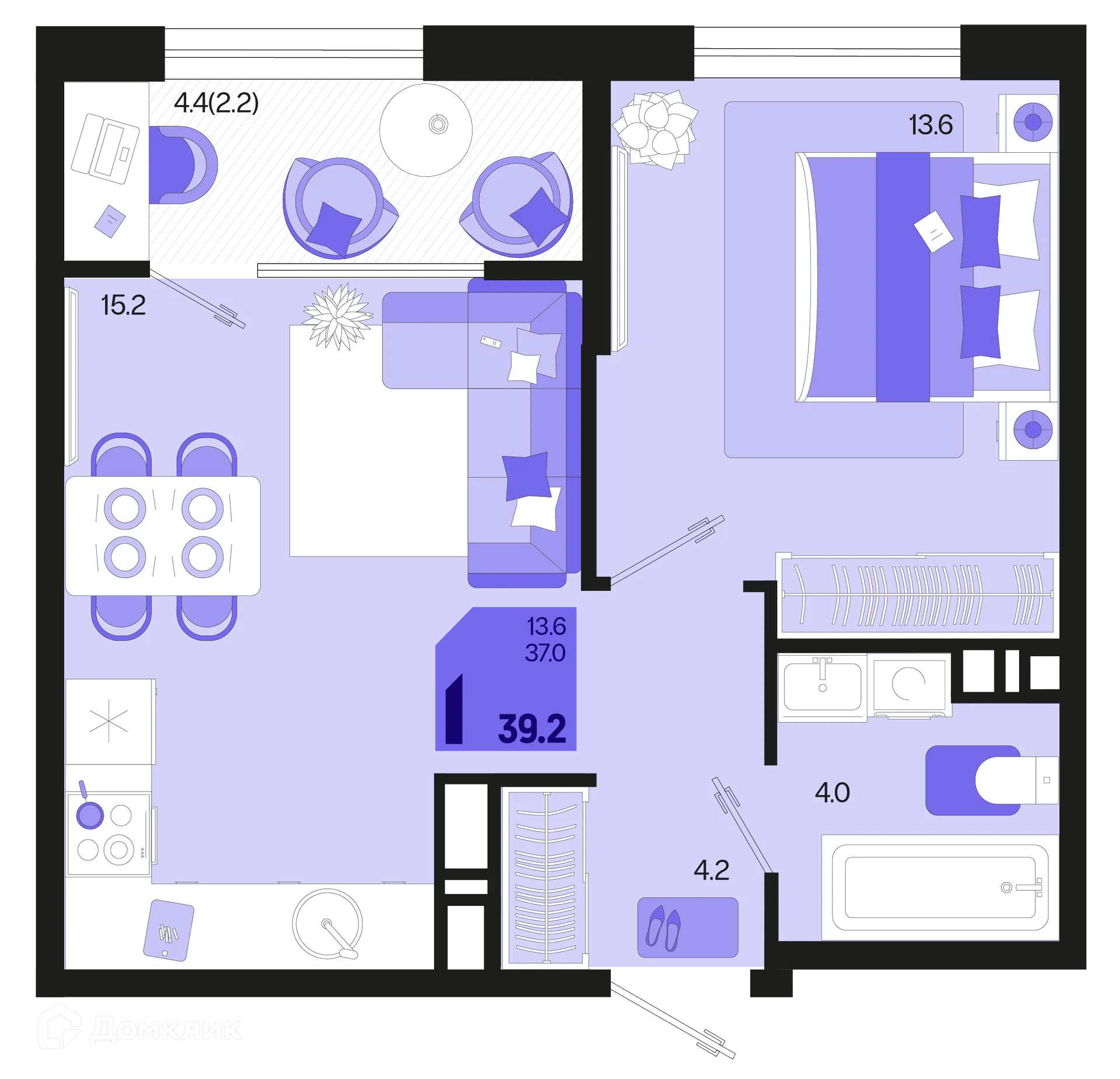 Фото квартиры в ЖК Первое место