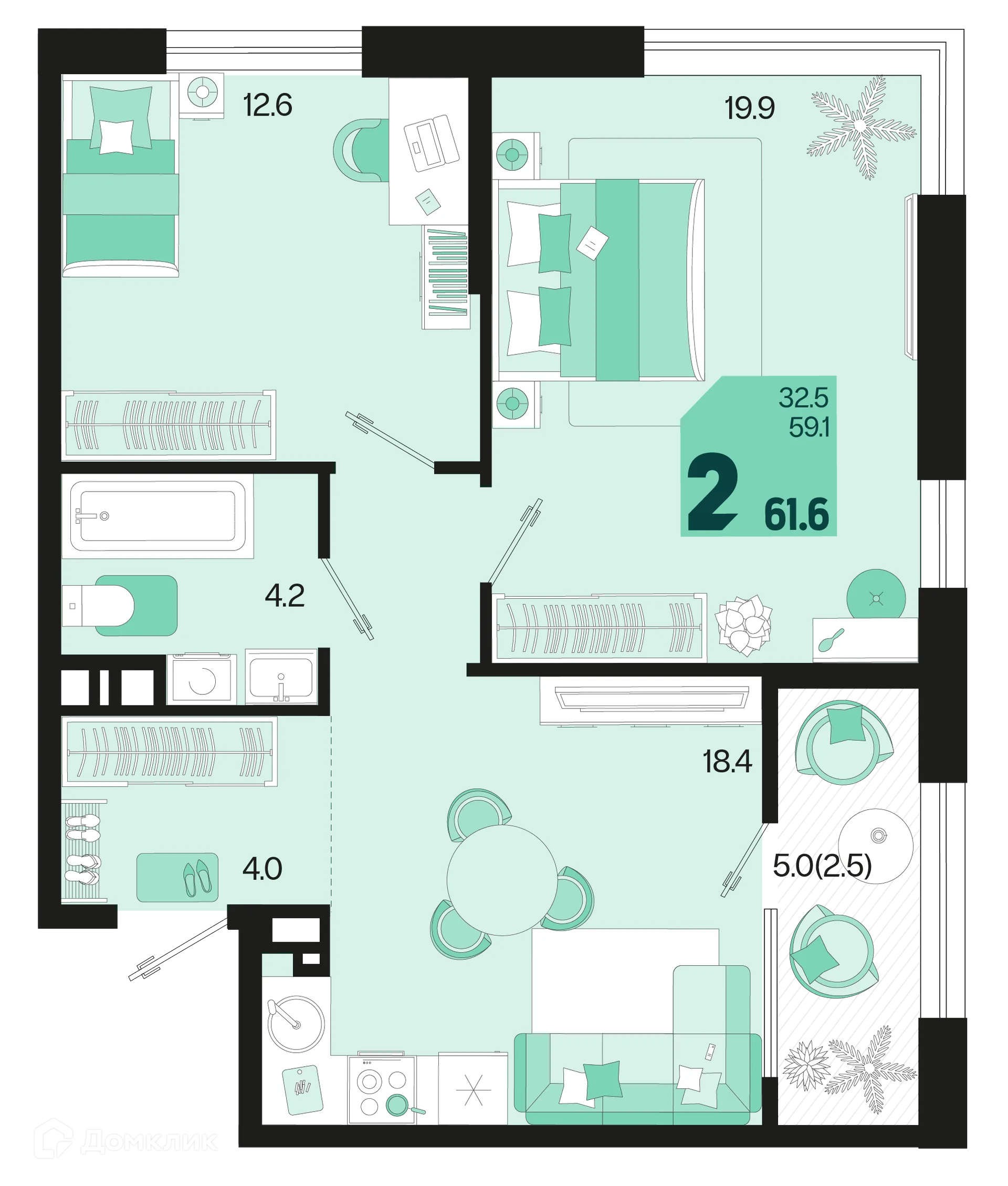 Фото квартиры в ЖК Первое место