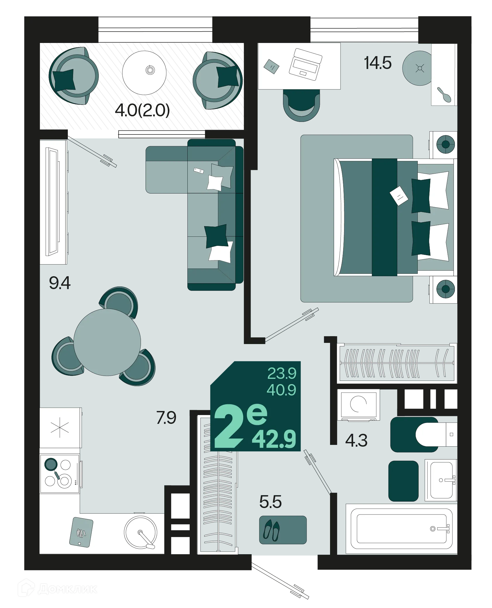 Фото квартиры в ЖК Первое место