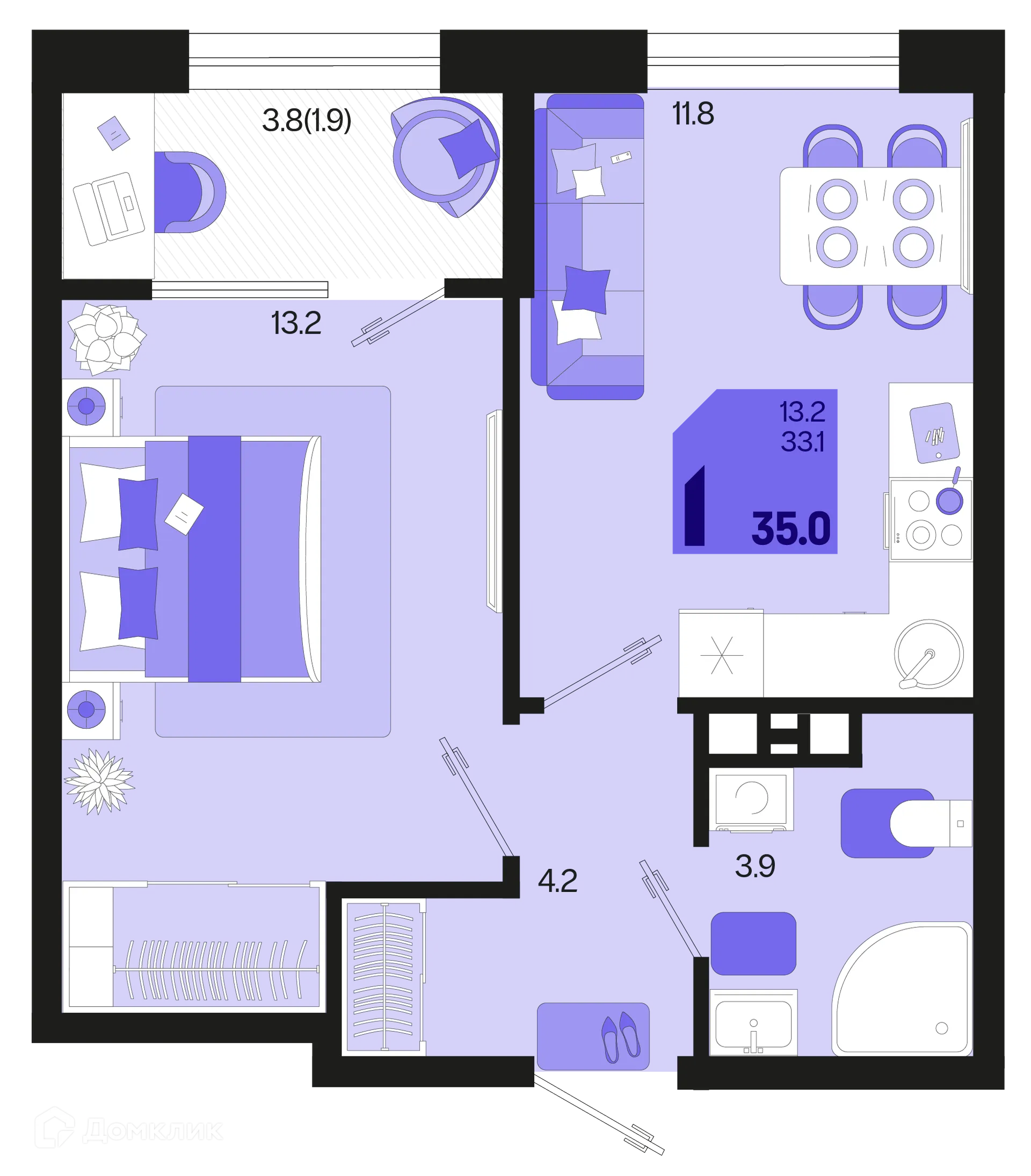 Фото квартиры в ЖК Первое место