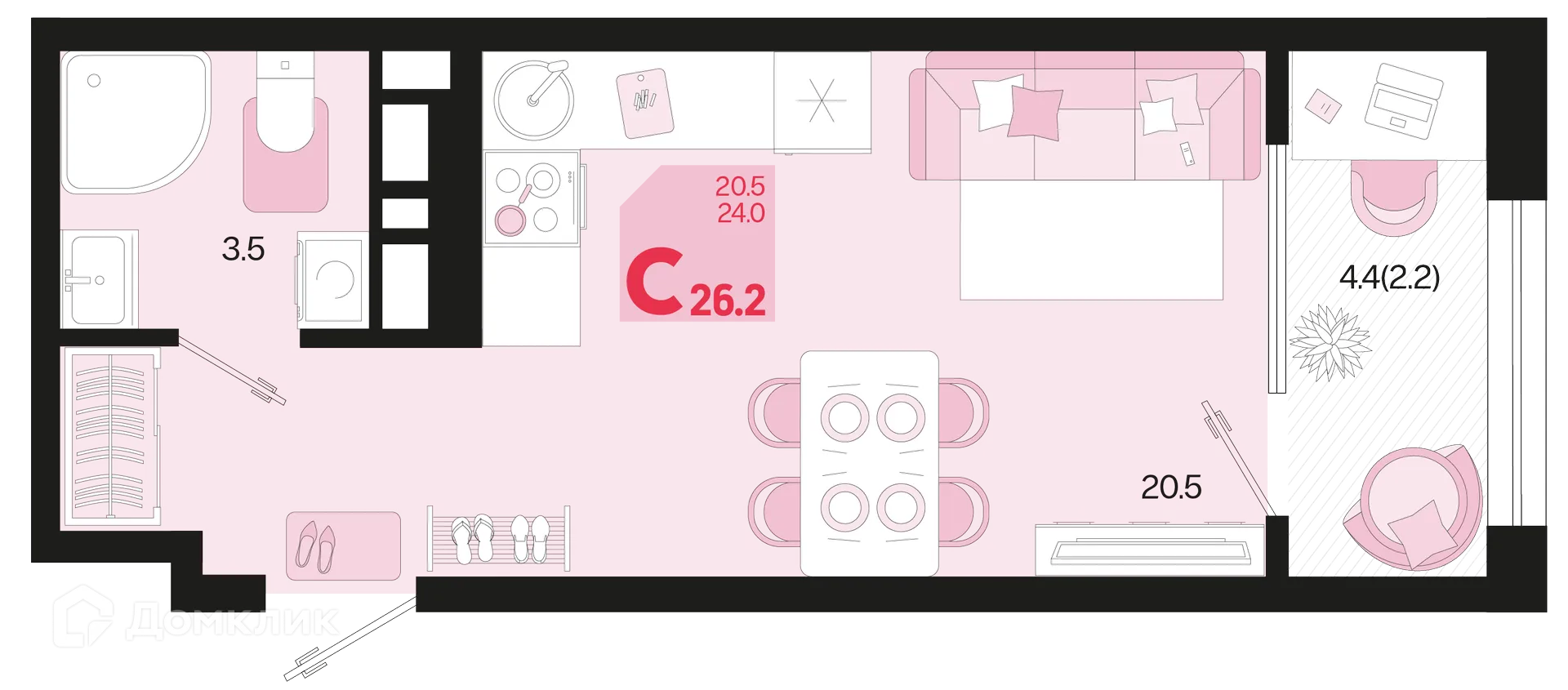 Фото квартиры в ЖК Первое место