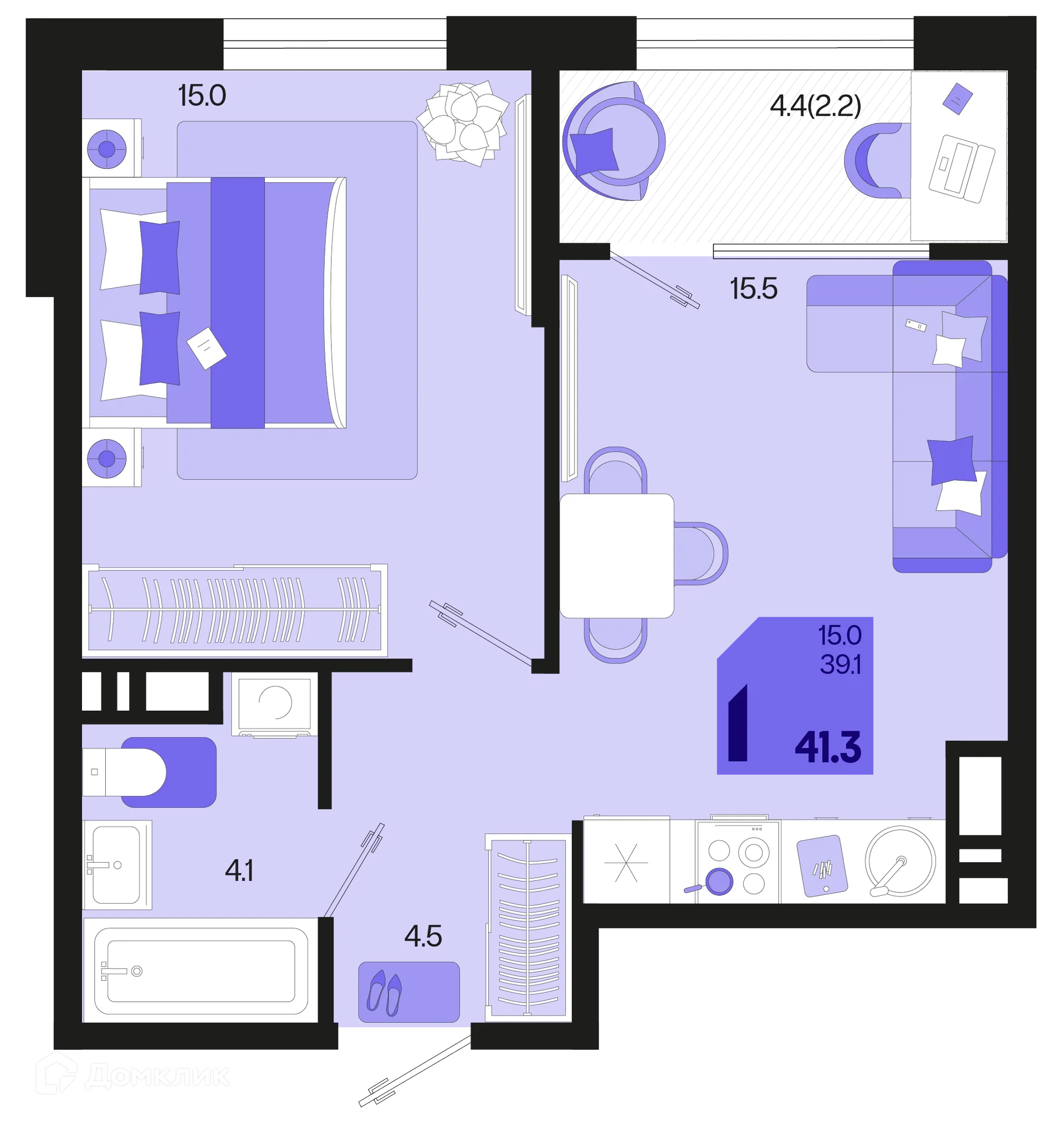 Фото квартиры в ЖК Первое место