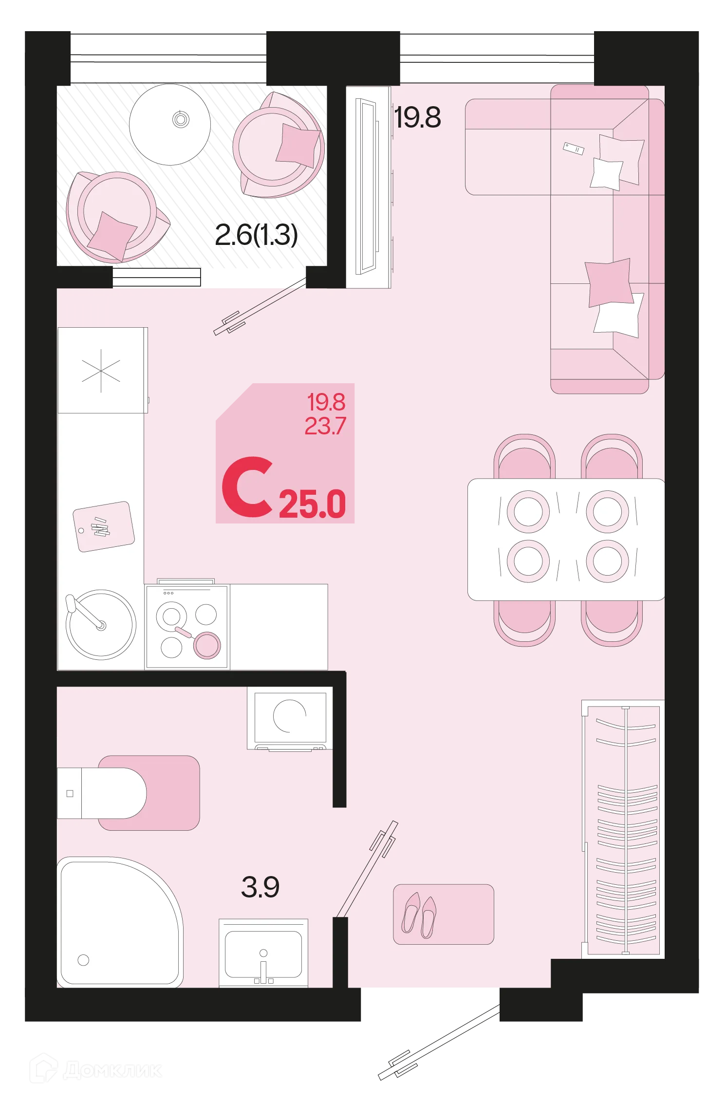 Фото квартиры в ЖК Первое место