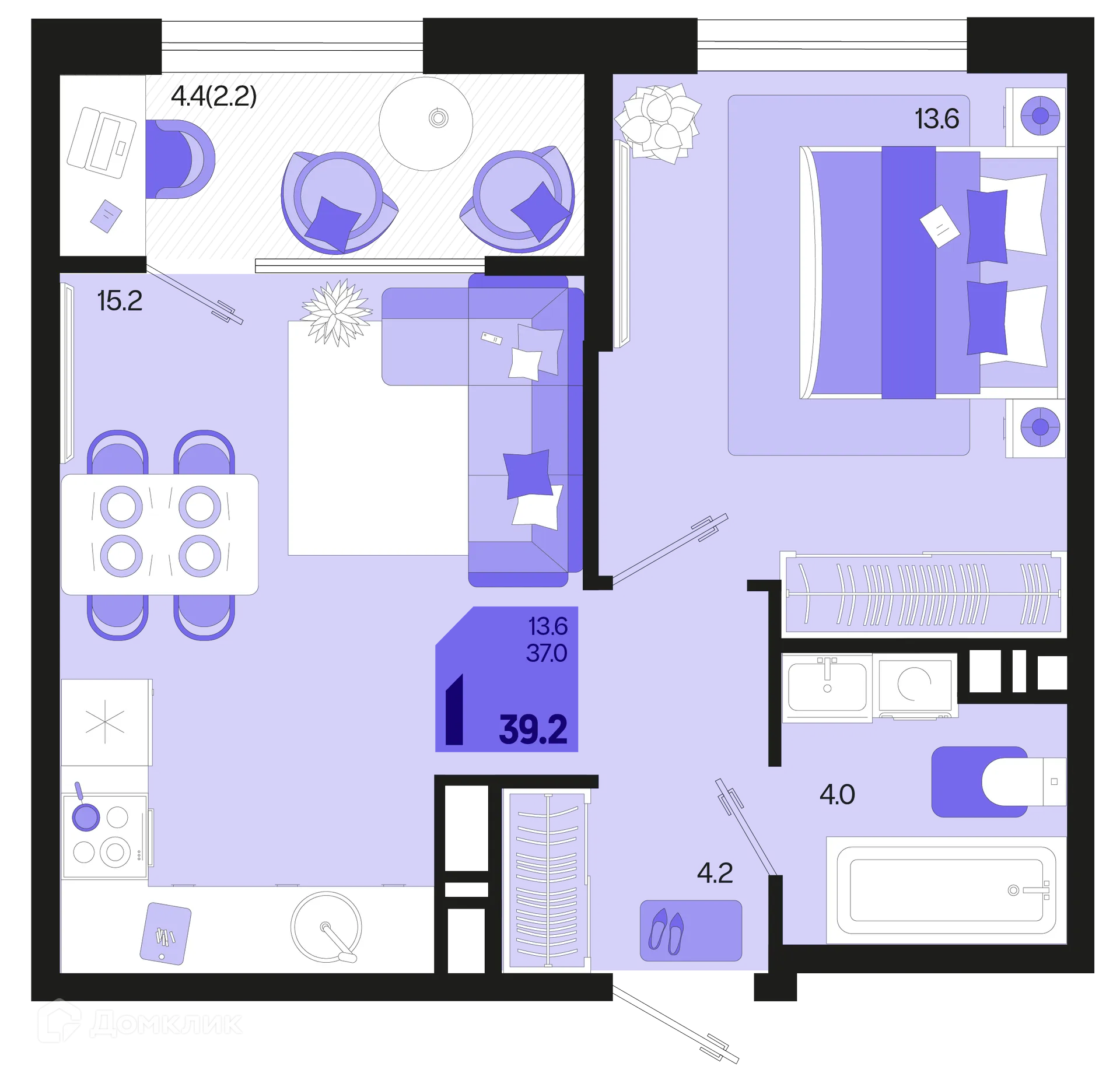 Фото квартиры в ЖК Первое место