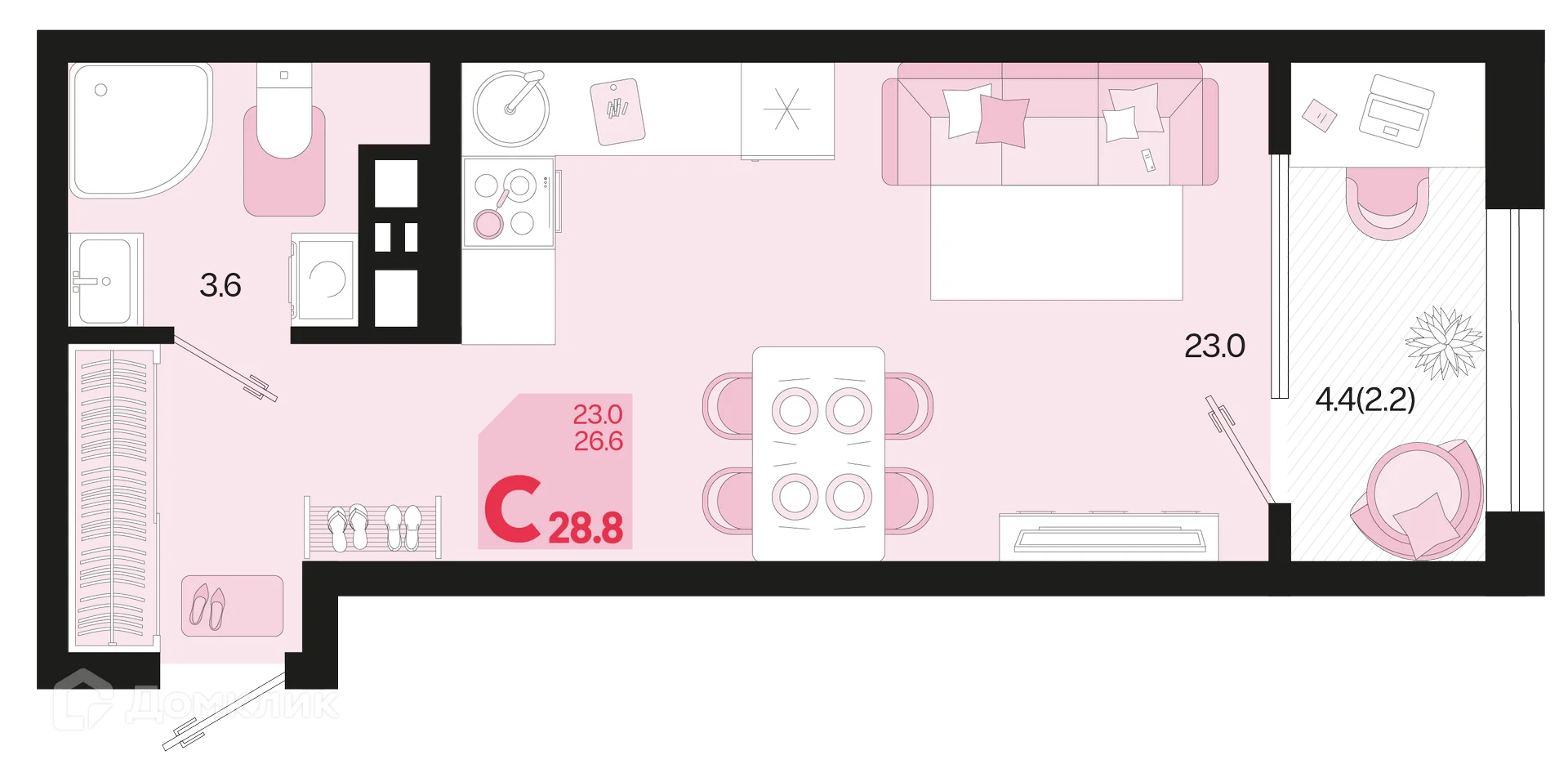Фото квартиры в ЖК Первое место