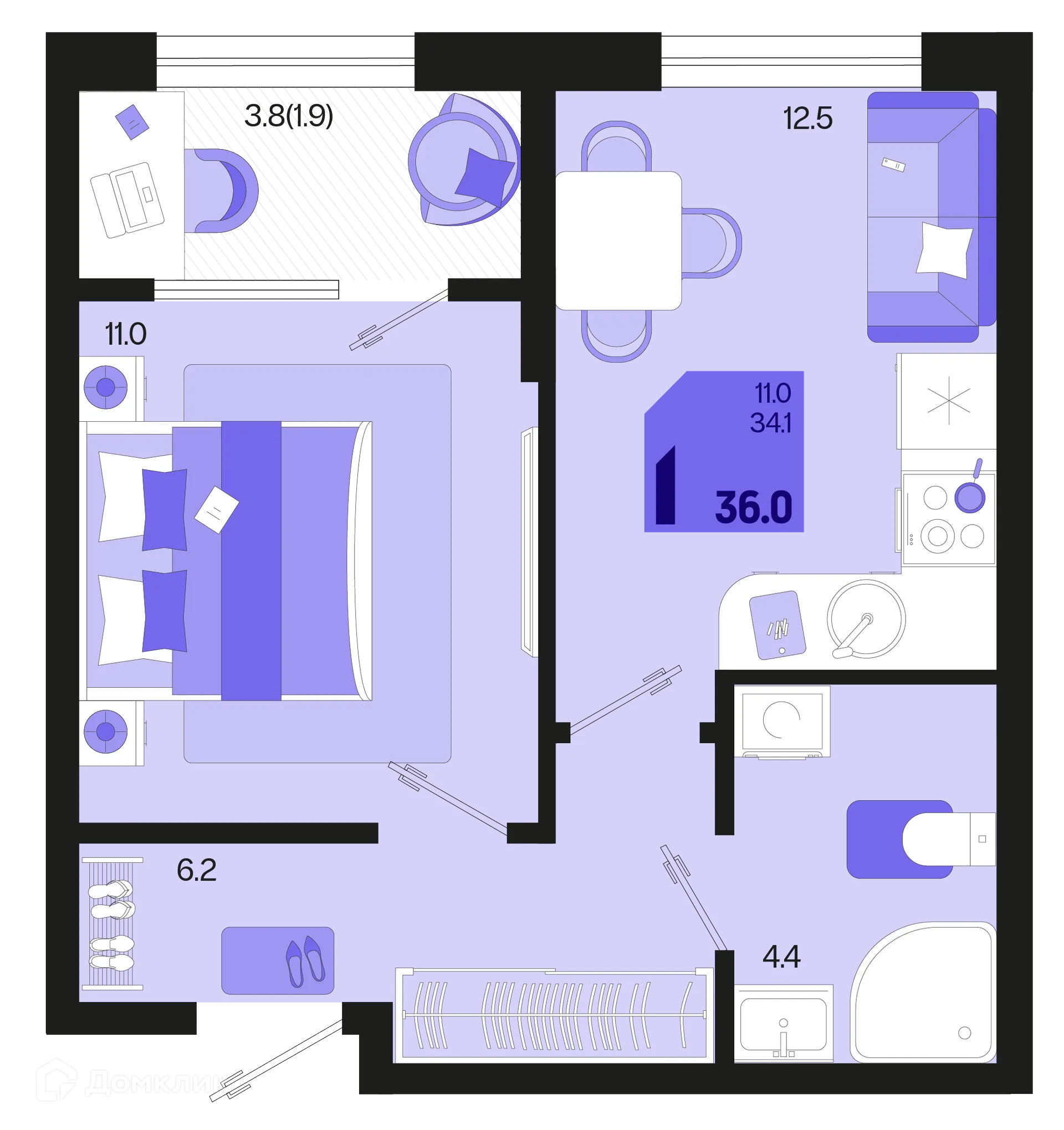 Фото квартиры в ЖК Первое место