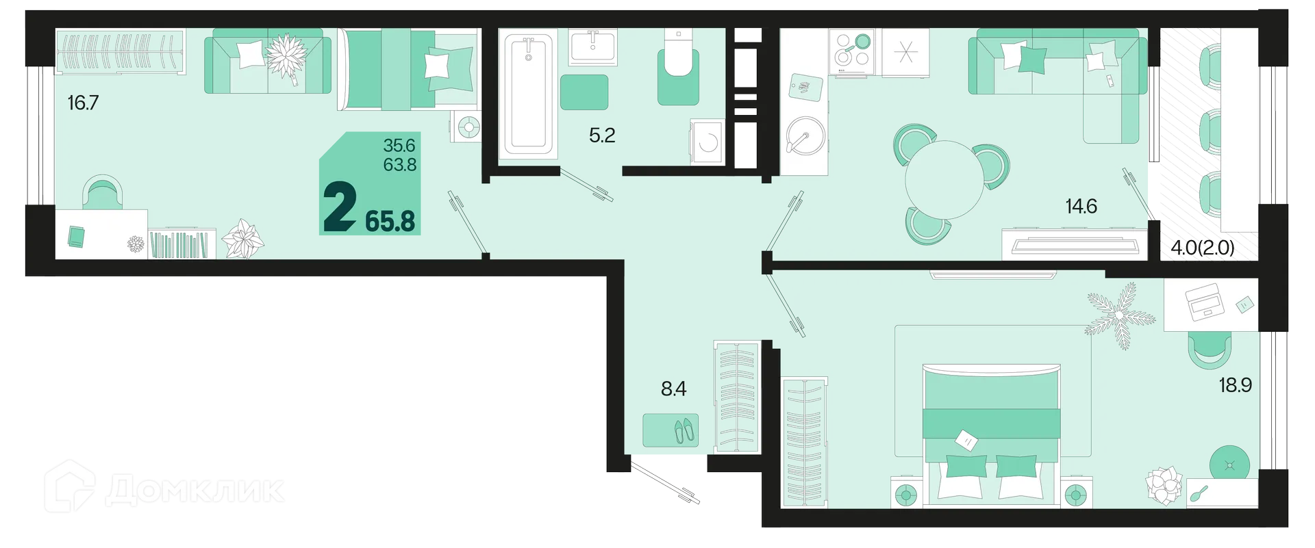Фото квартиры в ЖК Первое место