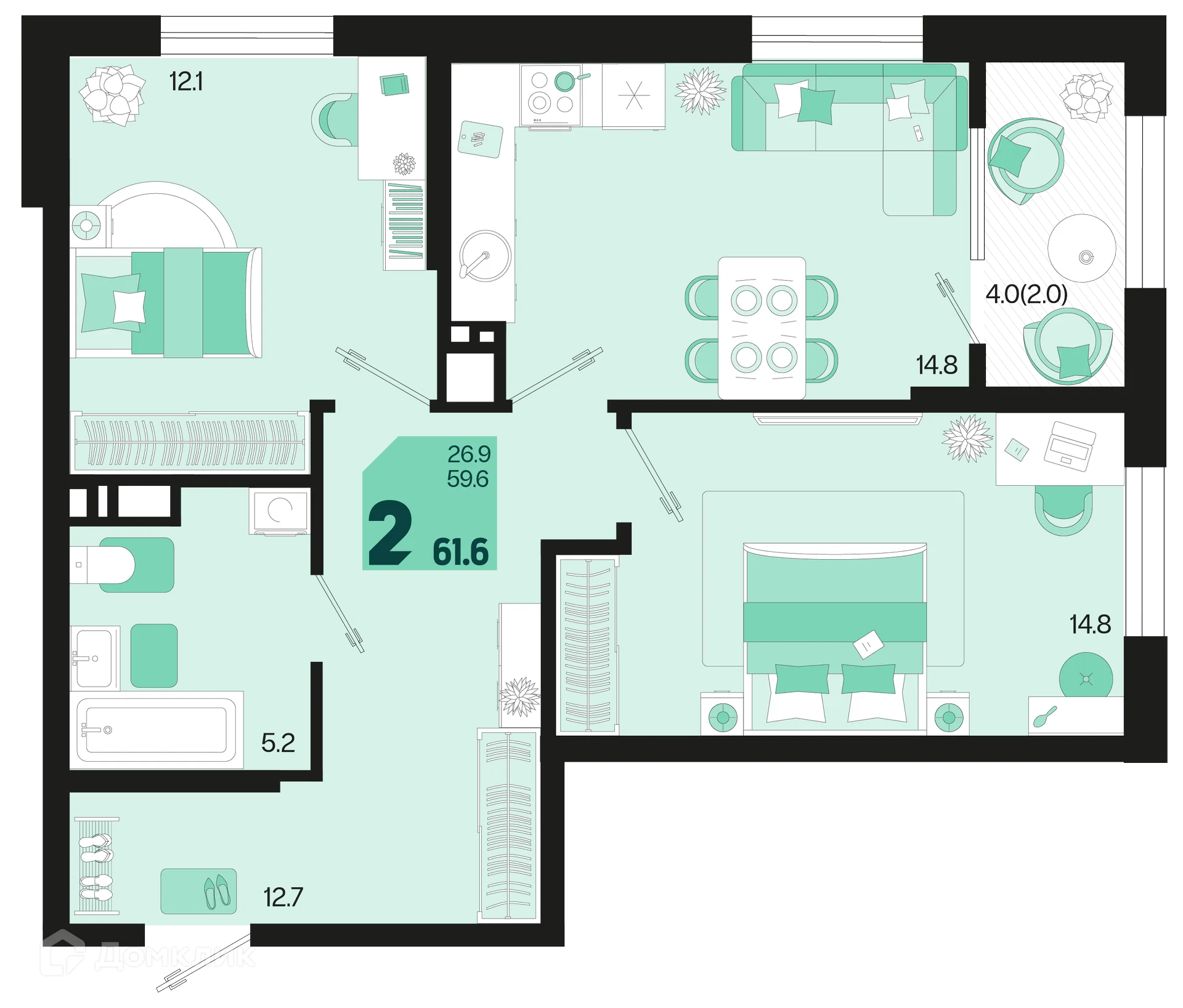 Фото квартиры в ЖК Первое место
