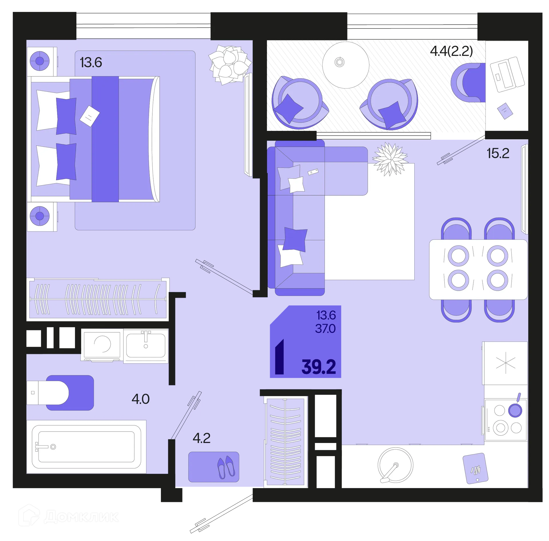 Фото квартиры в ЖК Первое место