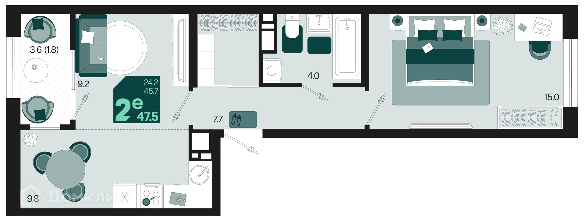 Фото квартиры в ЖК Первое место