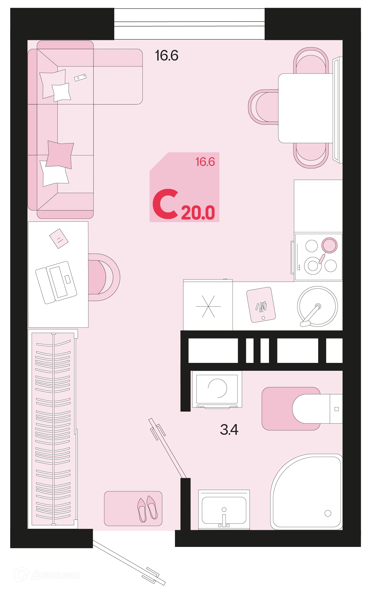 Фото квартиры в ЖК Первое место
