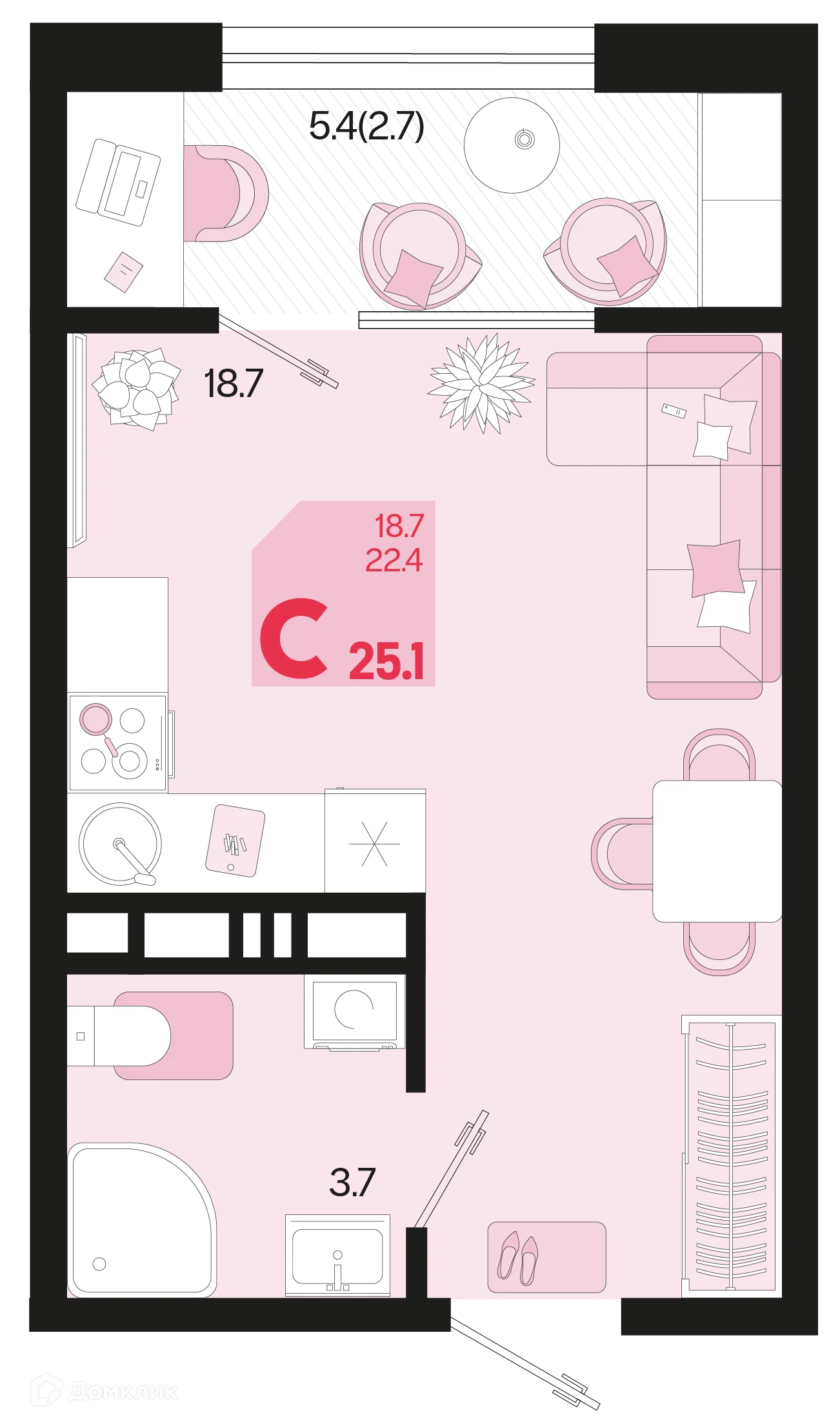 Фото квартиры в ЖК Первое место