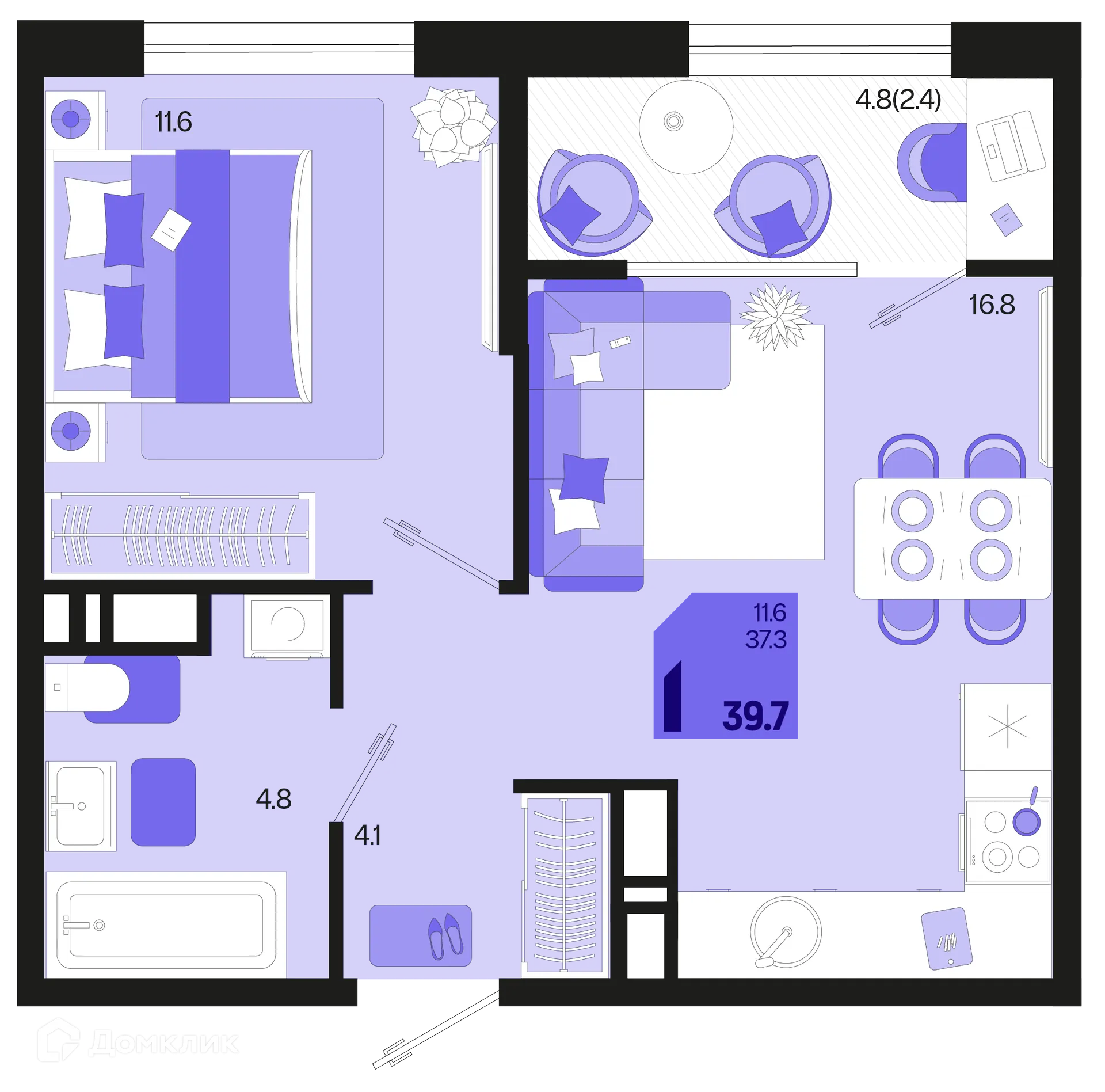 Фото квартиры в ЖК Первое место