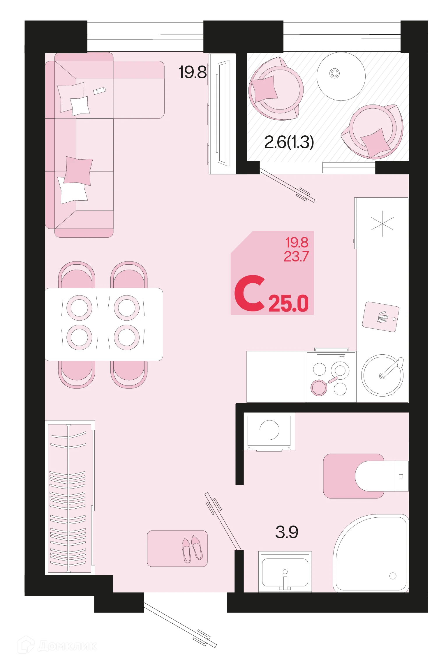 Фото квартиры в ЖК Первое место