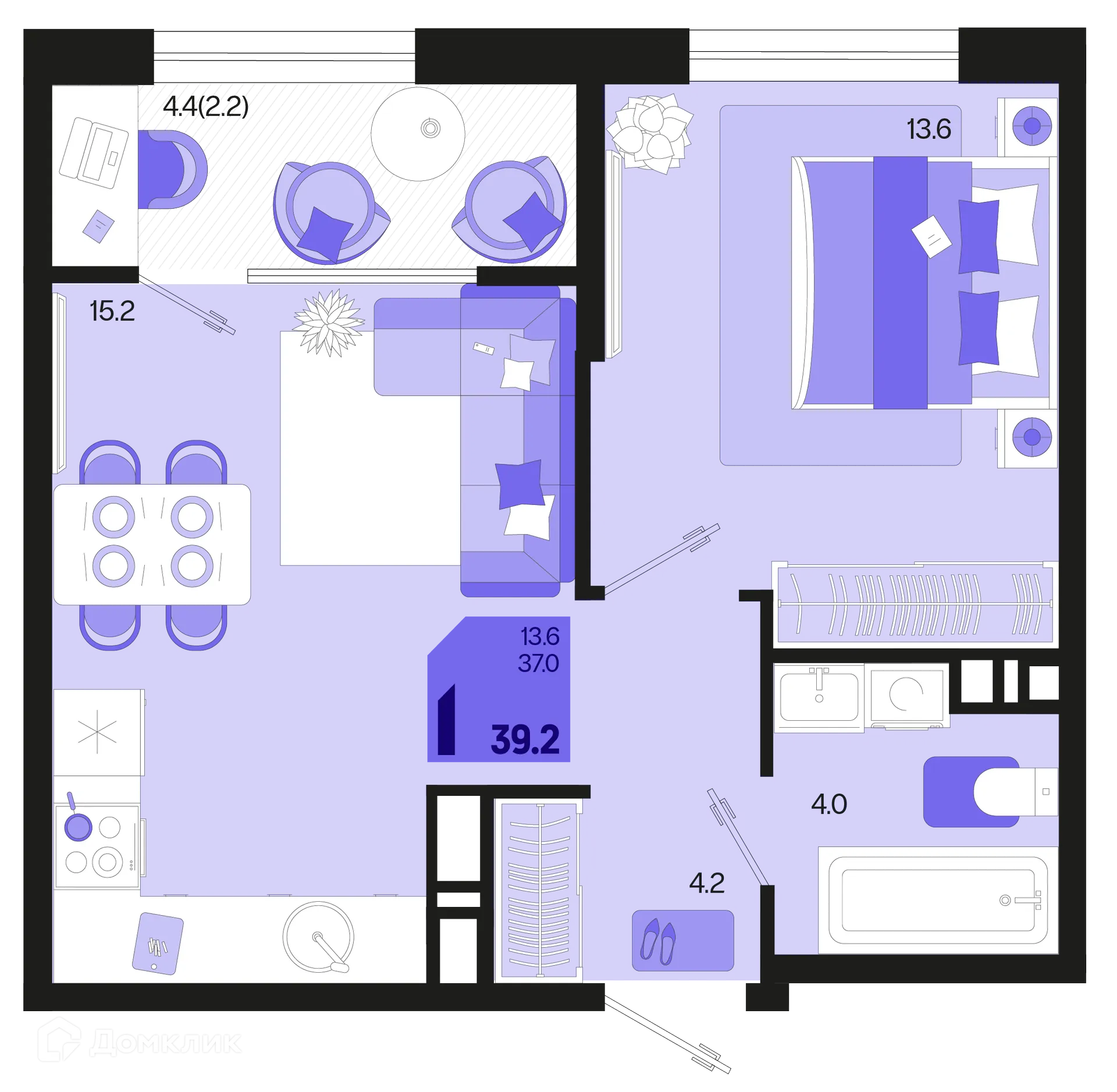 Фото квартиры в ЖК Первое место