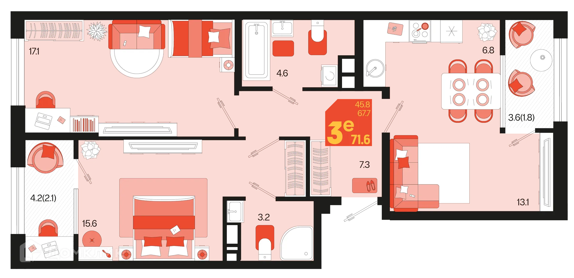 Фото квартиры в ЖК Первое место