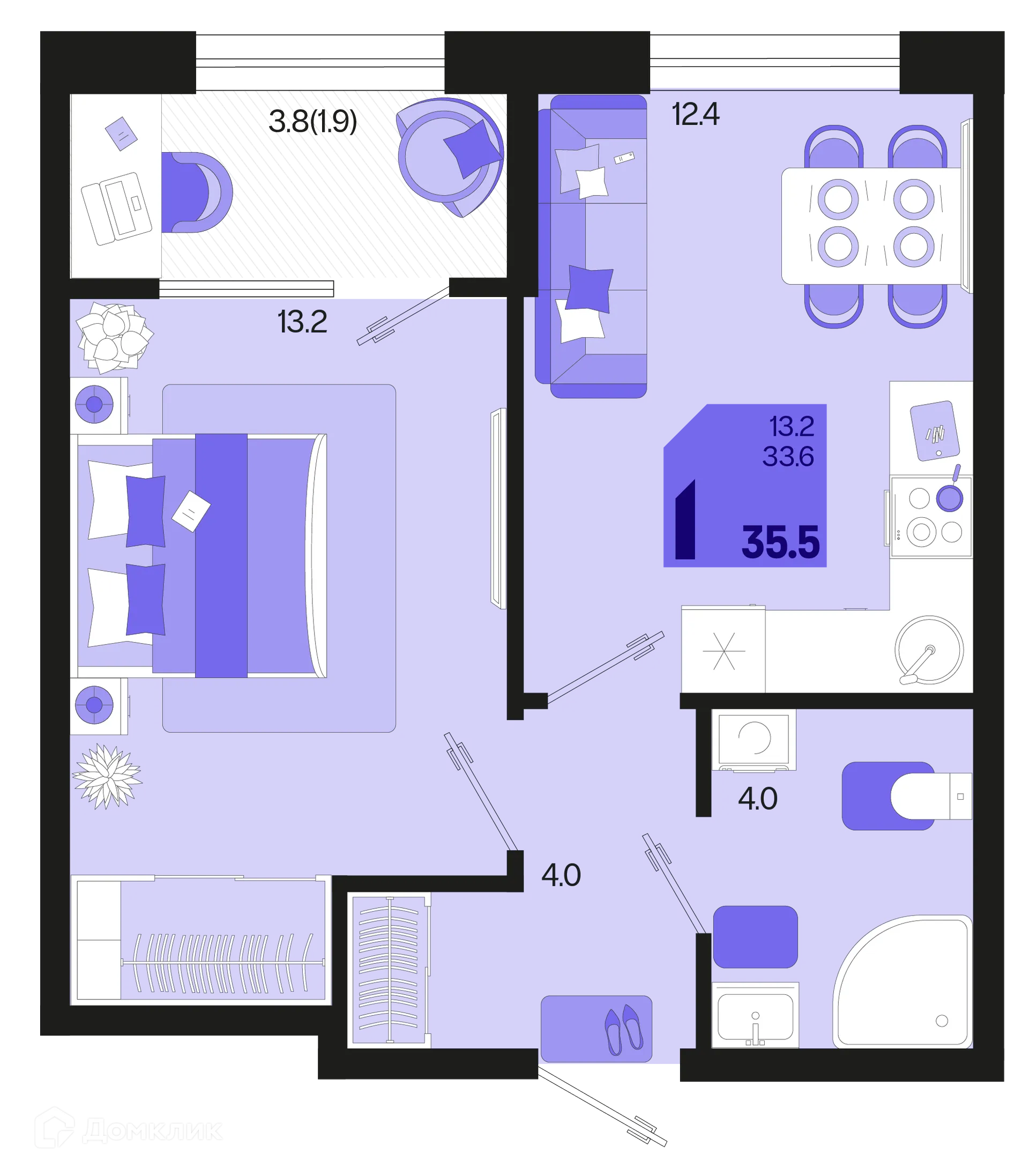 Фото квартиры в ЖК Первое место