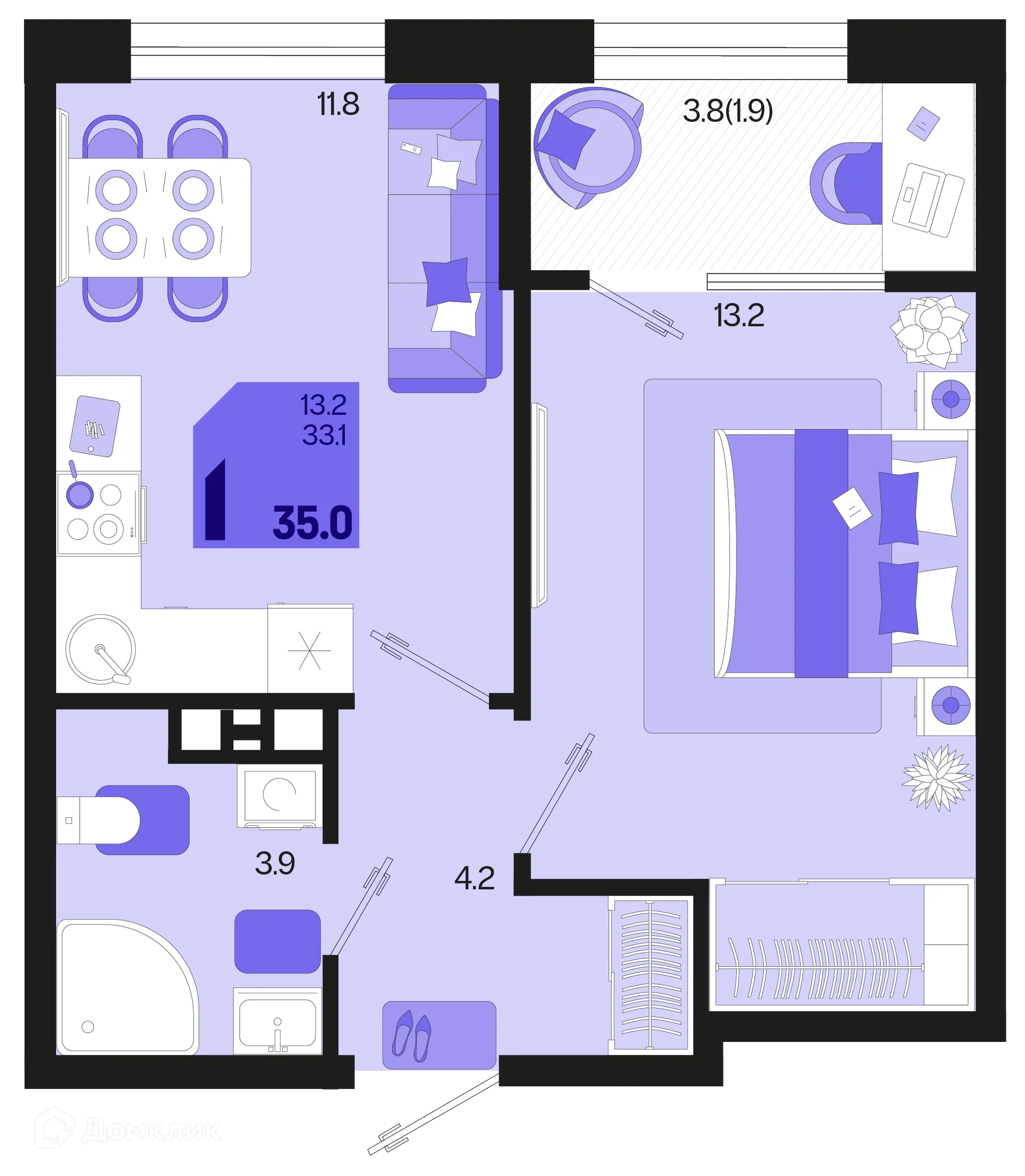 Фото квартиры в ЖК Первое место