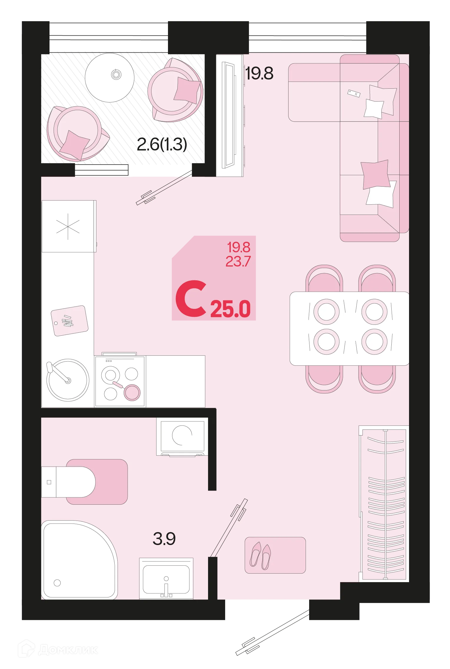 Фото квартиры в ЖК Первое место