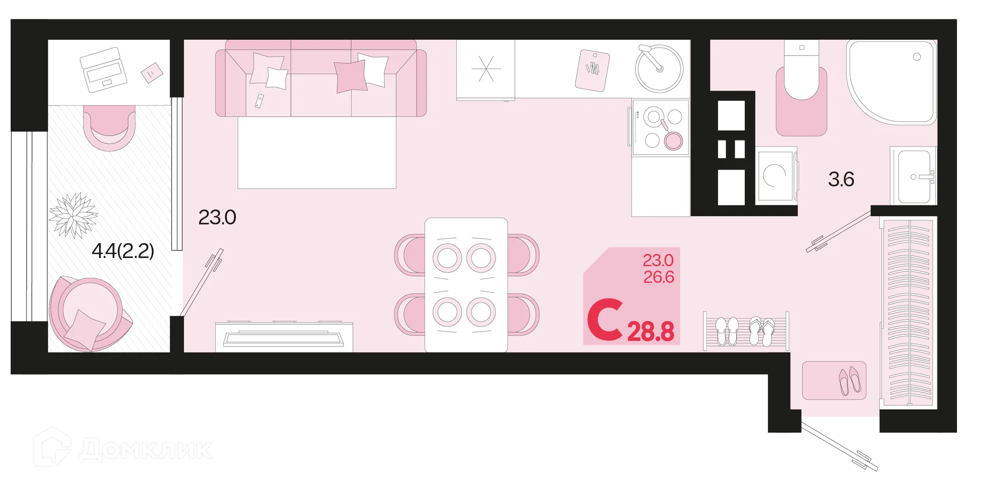 Фото квартиры в ЖК Первое место