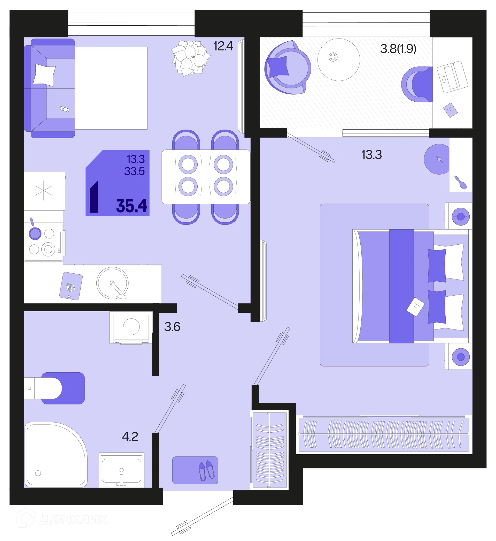 Фото квартиры в ЖК Первое место