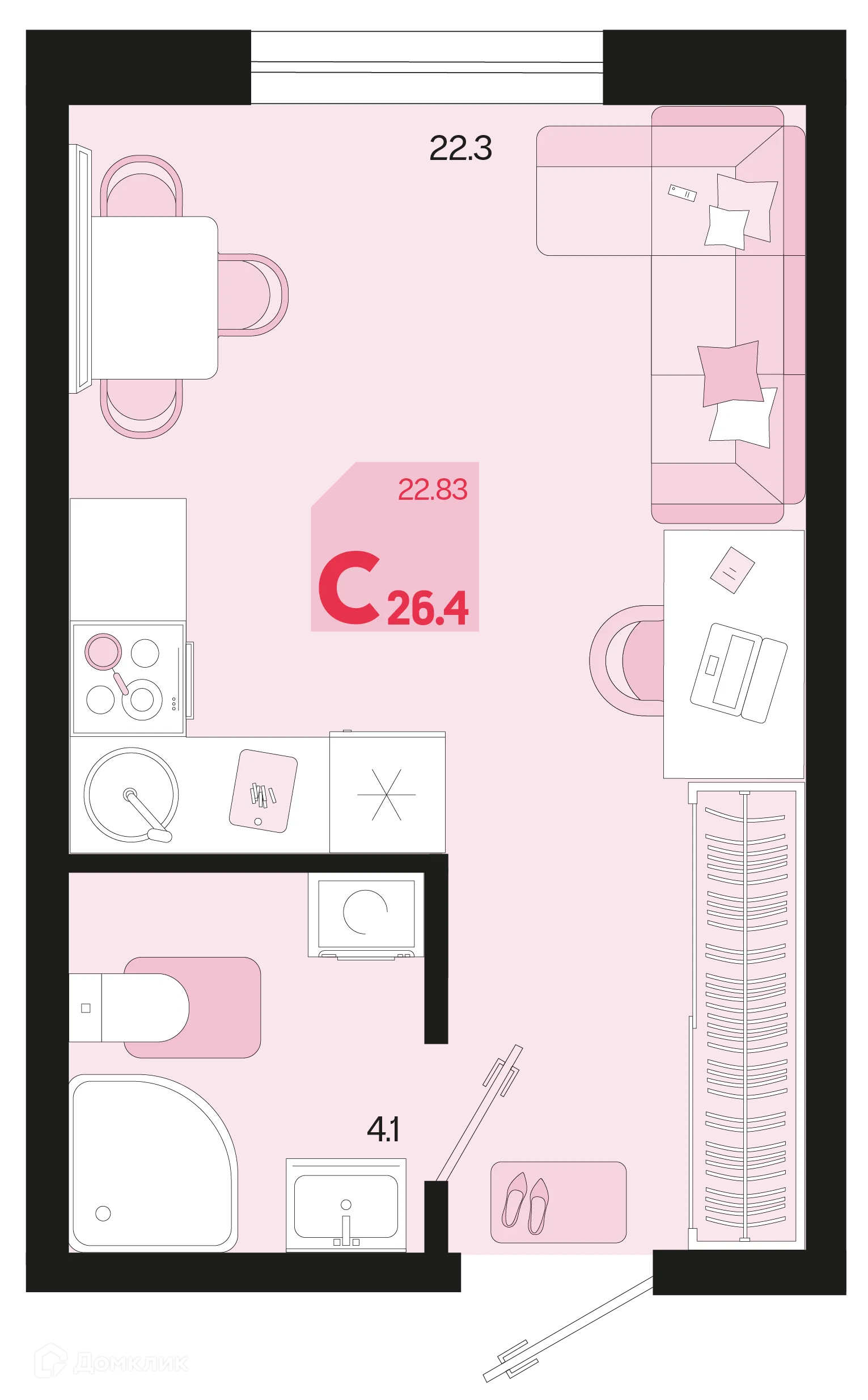 Фото квартиры в ЖК Первое место