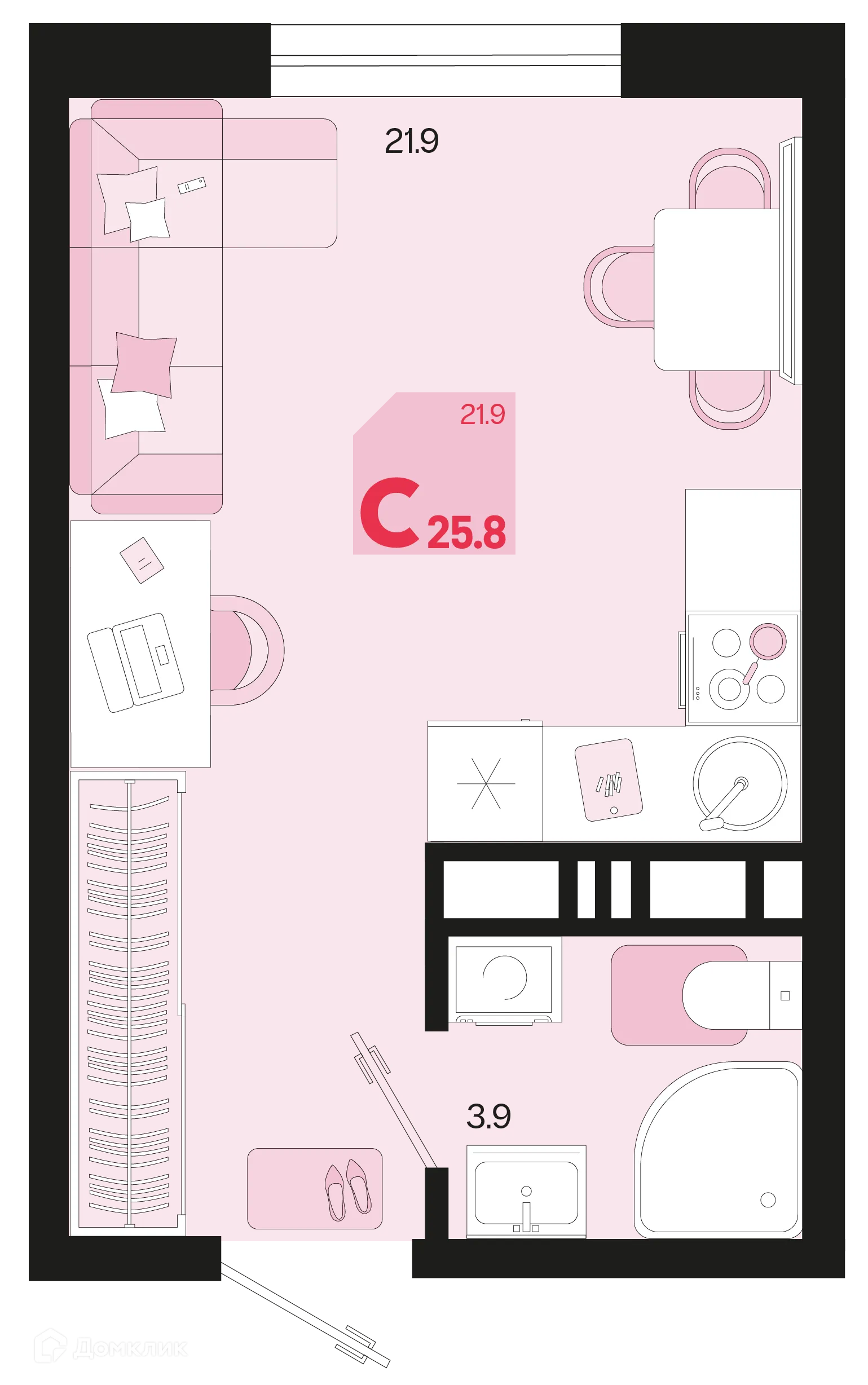 Фото квартиры в ЖК Первое место