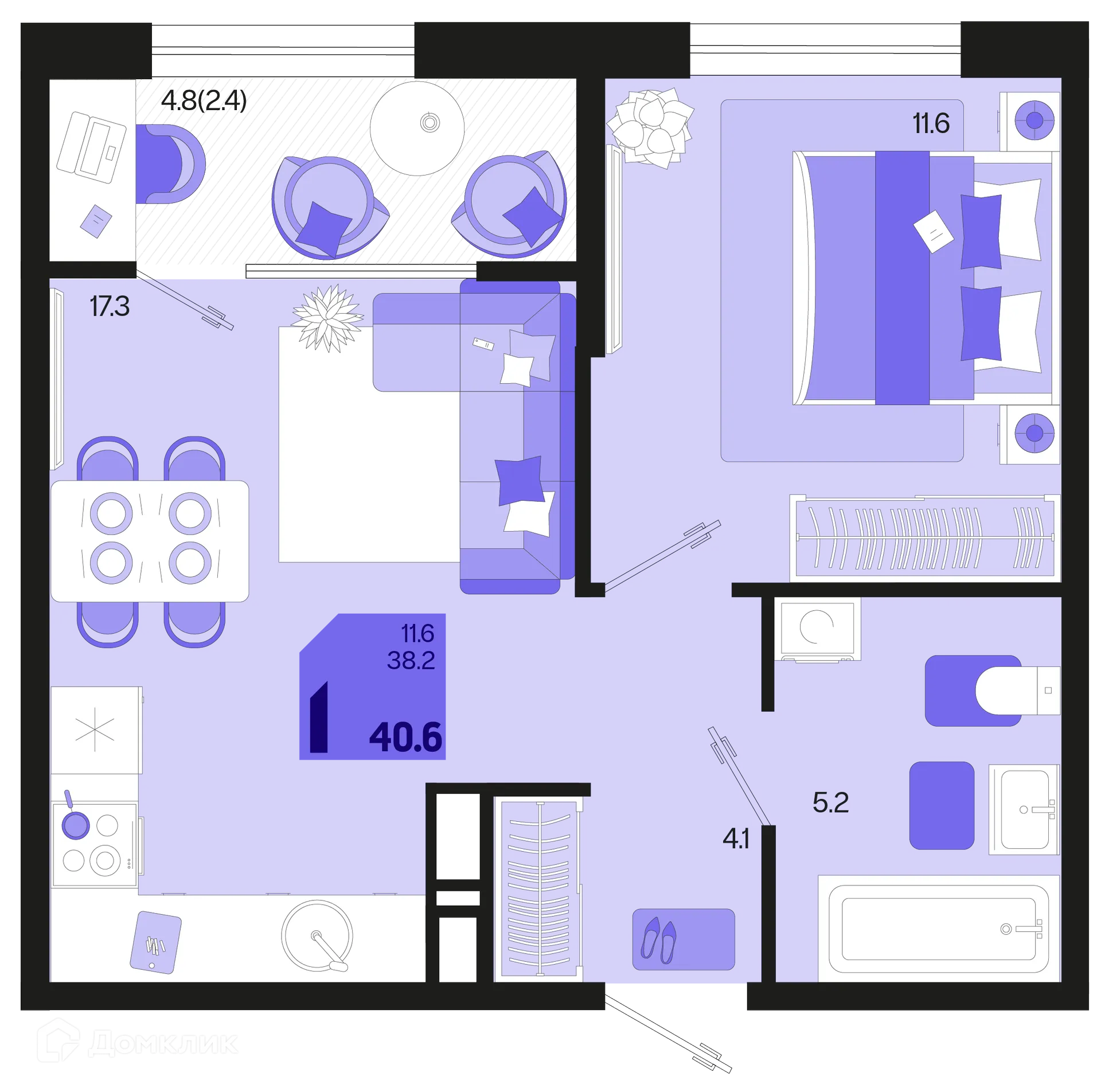 Фото квартиры в ЖК Первое место