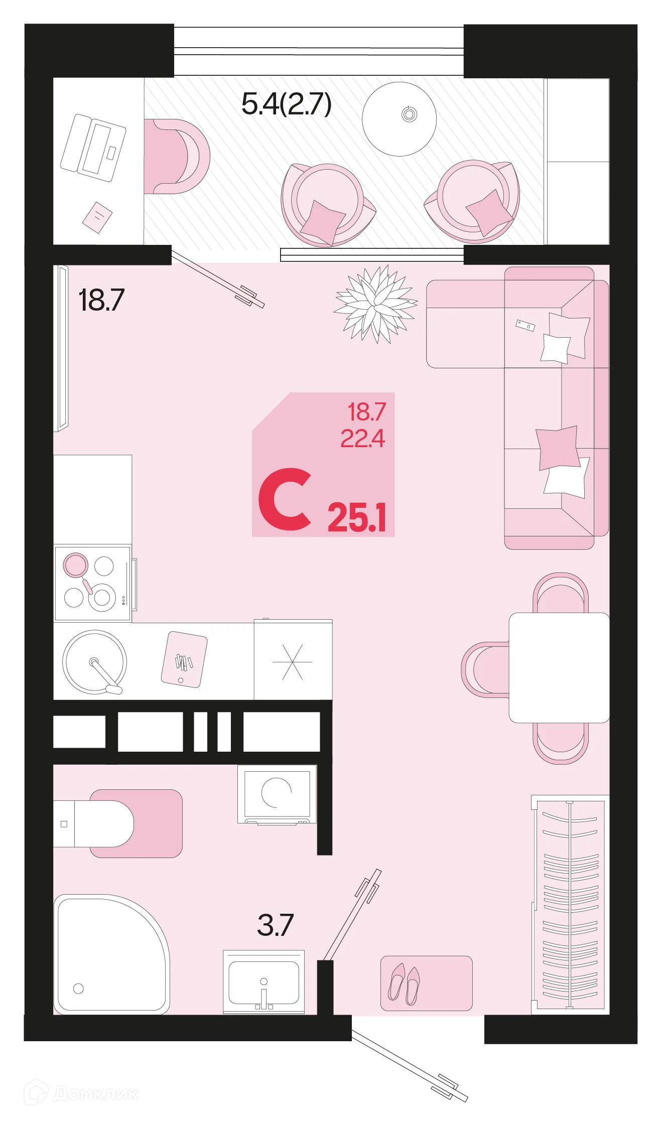 Фото квартиры в ЖК Первое место